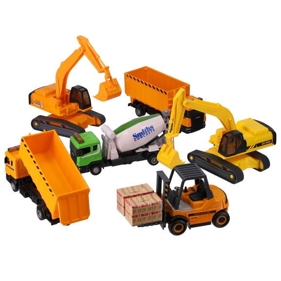 HC1464734 - Die Cast Construction Vehicles - Pack of 6 | Findel  