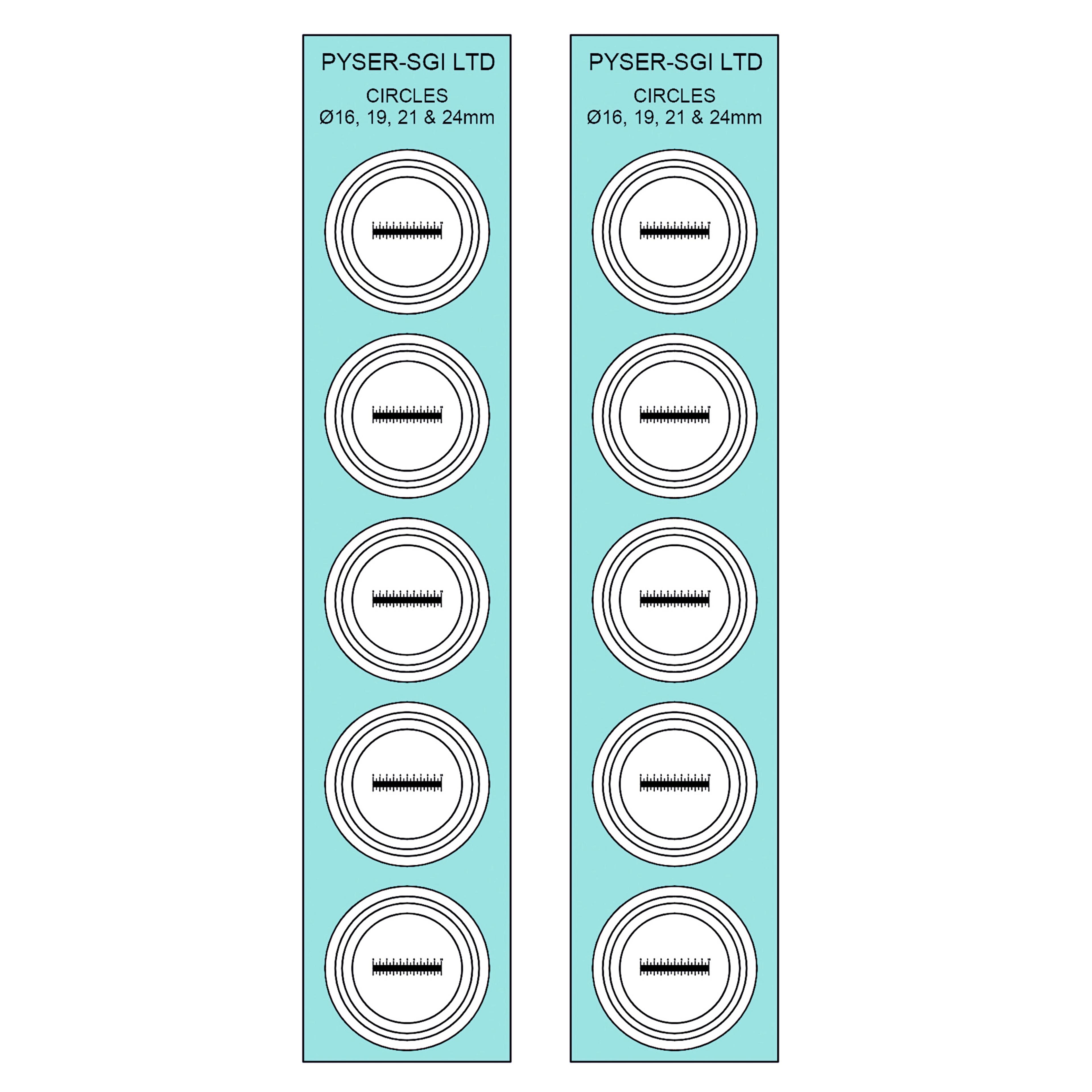 Film Reticles with Micrometer Scale
