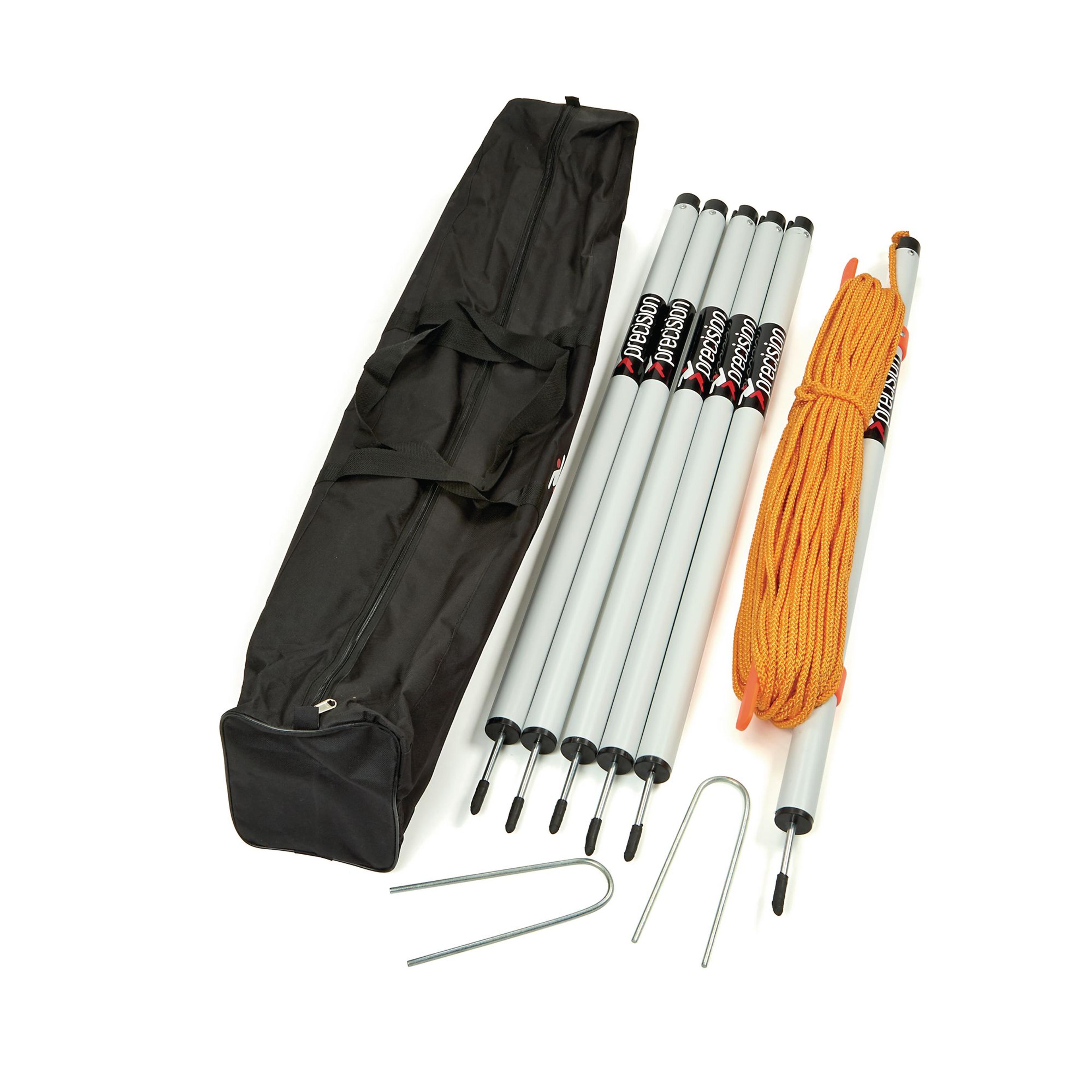 Precision Crowd Barrier Set - White/Yellow