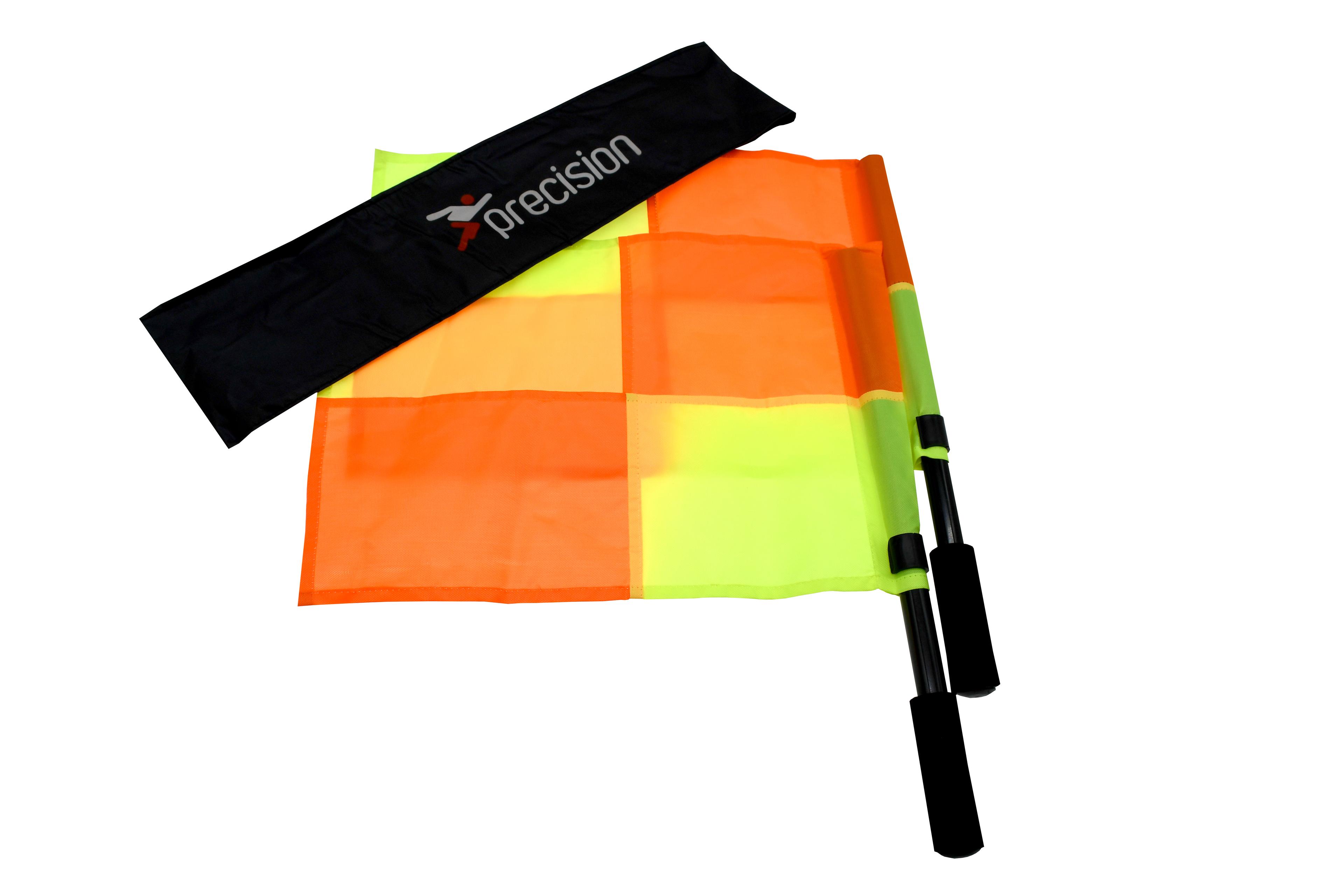Precision Linesman Flag Set - Orange/Yellow - Pair