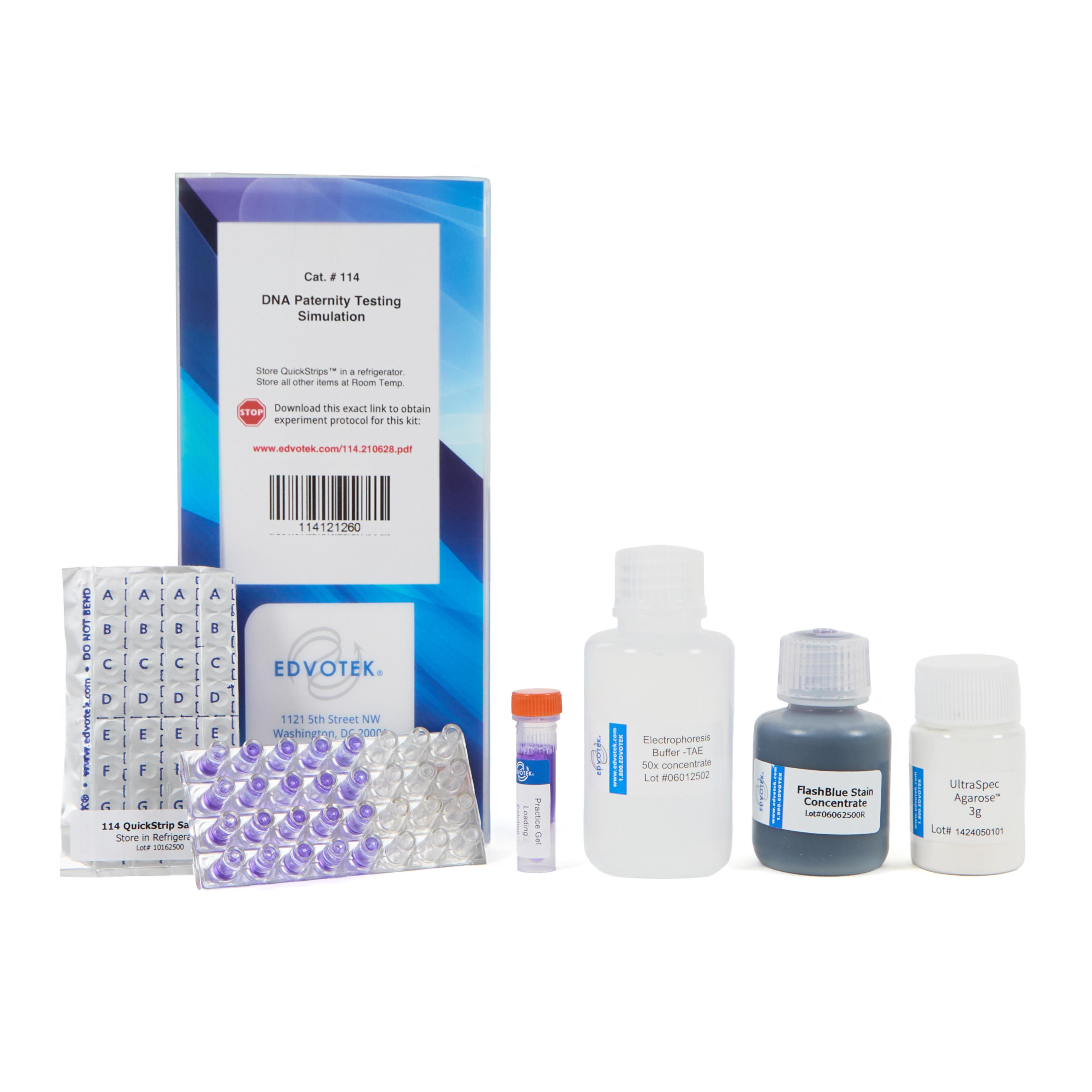 EDVOTEK DNA Paternity Testing Simulation Kit