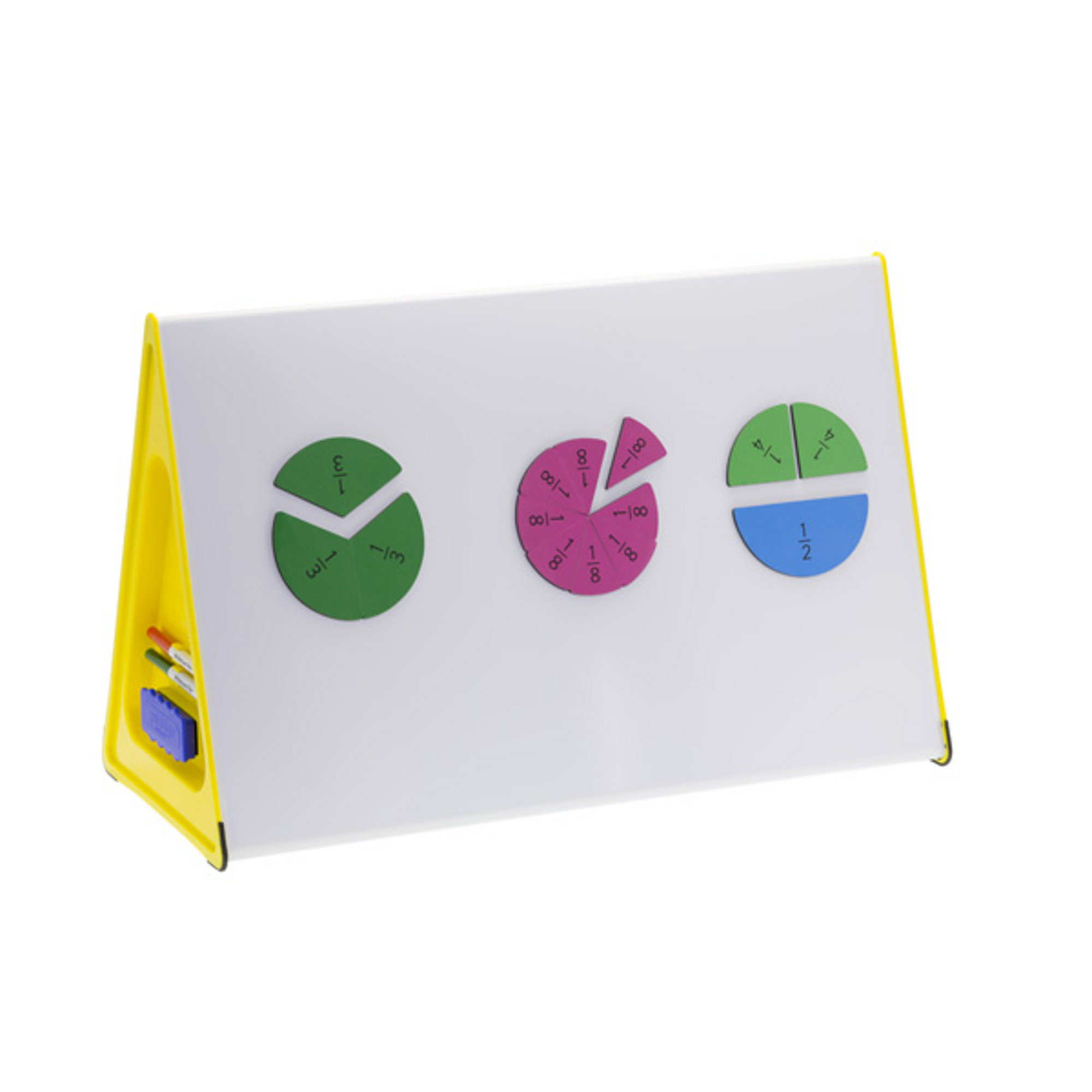 A2 or A3 Dry-Wipe Table-Top Whiteboard double-Sided Magnetic Portable 