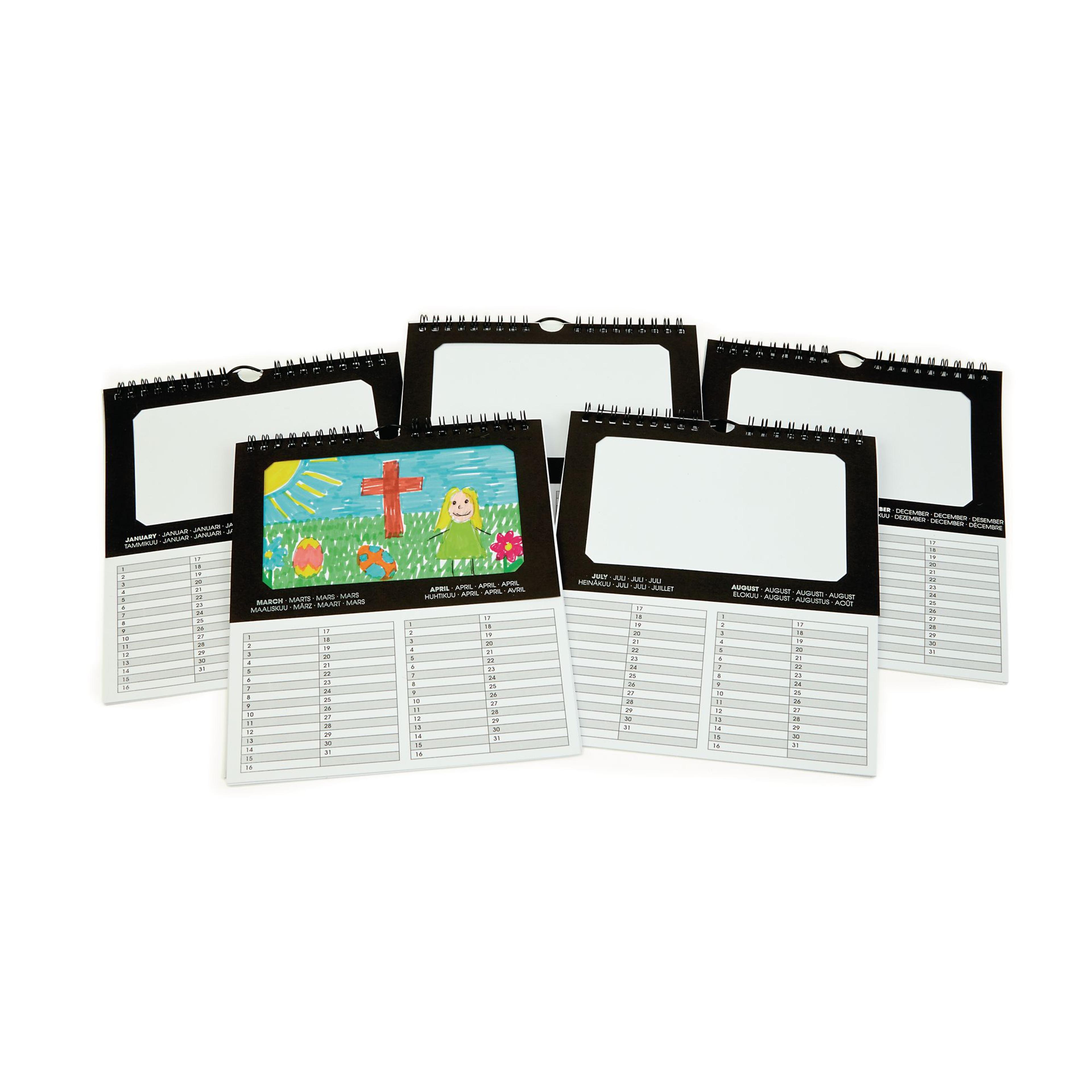 Decorate Your Own Calendar - Pack of 5
