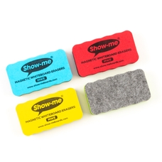 Show-me Magnetic Board Eraser - Assorted - Pack of 24