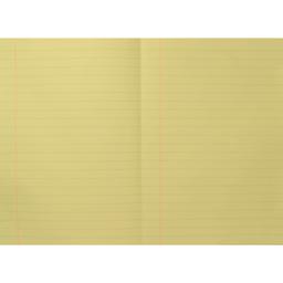 Rhino A4 Tinted Paper Exercise Book 48 Page, Yellow, 12mm Ruled With Margin - Pack of 10