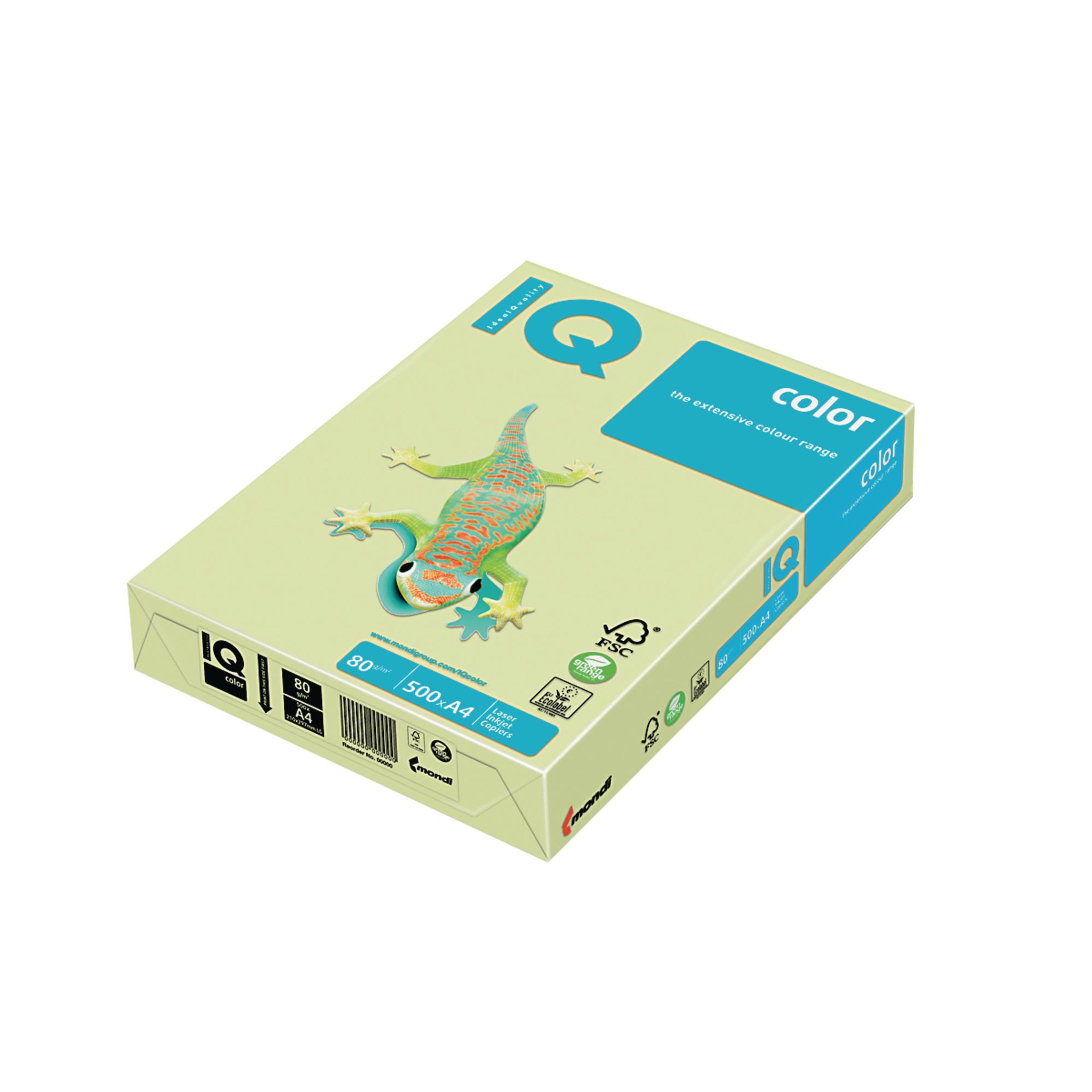 IQ Colour Copier Paper (80gsm) - A4 - Cream - Pack of 500