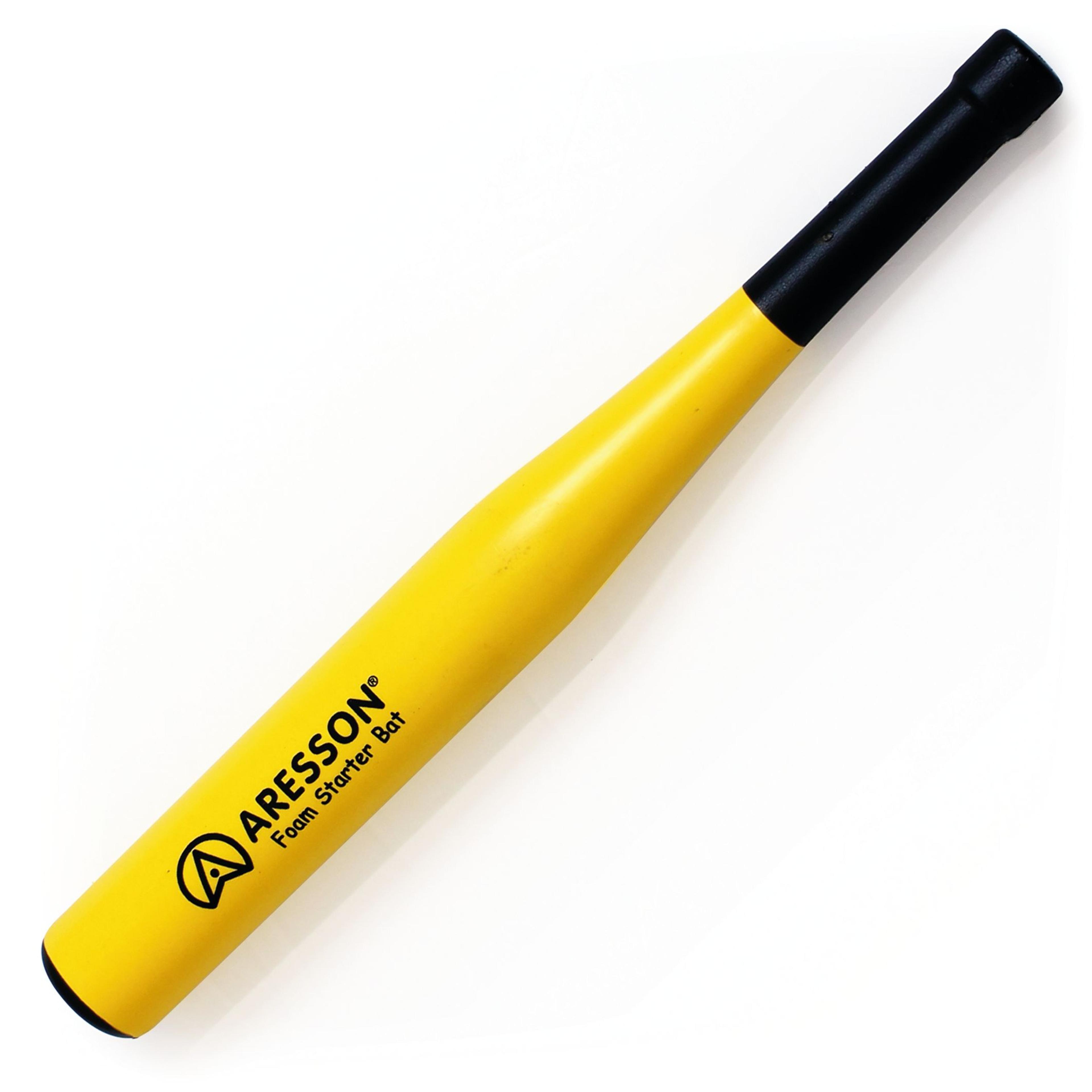 Aresson Early Years Rounders Bat - Yellow/Black - 406mm