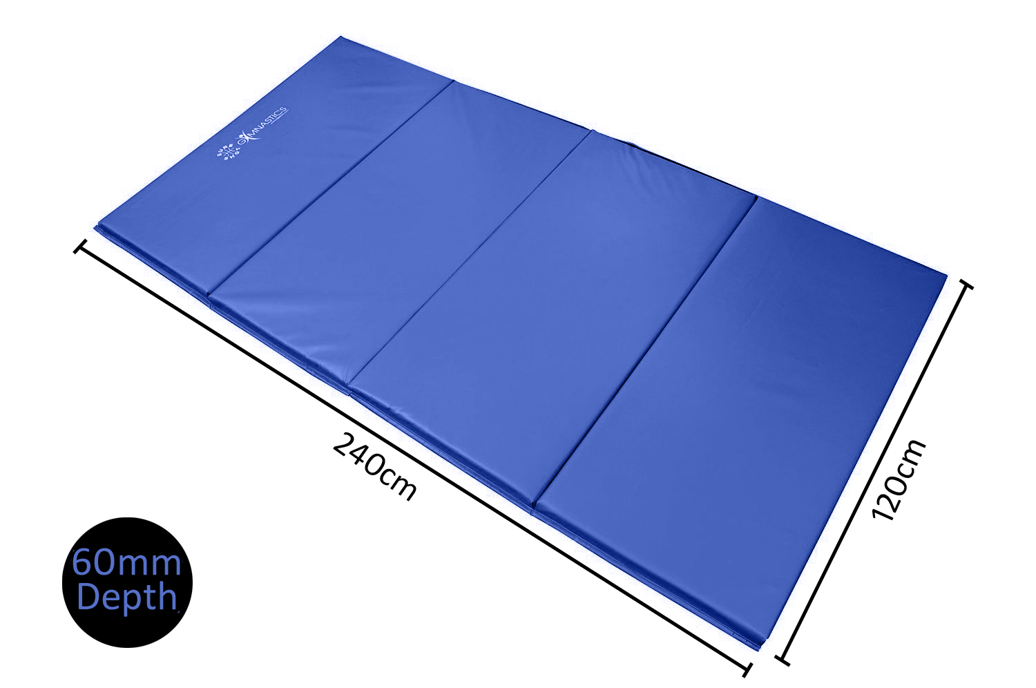 Foldable Double Mat 2.44x1.22mx60mm Blu