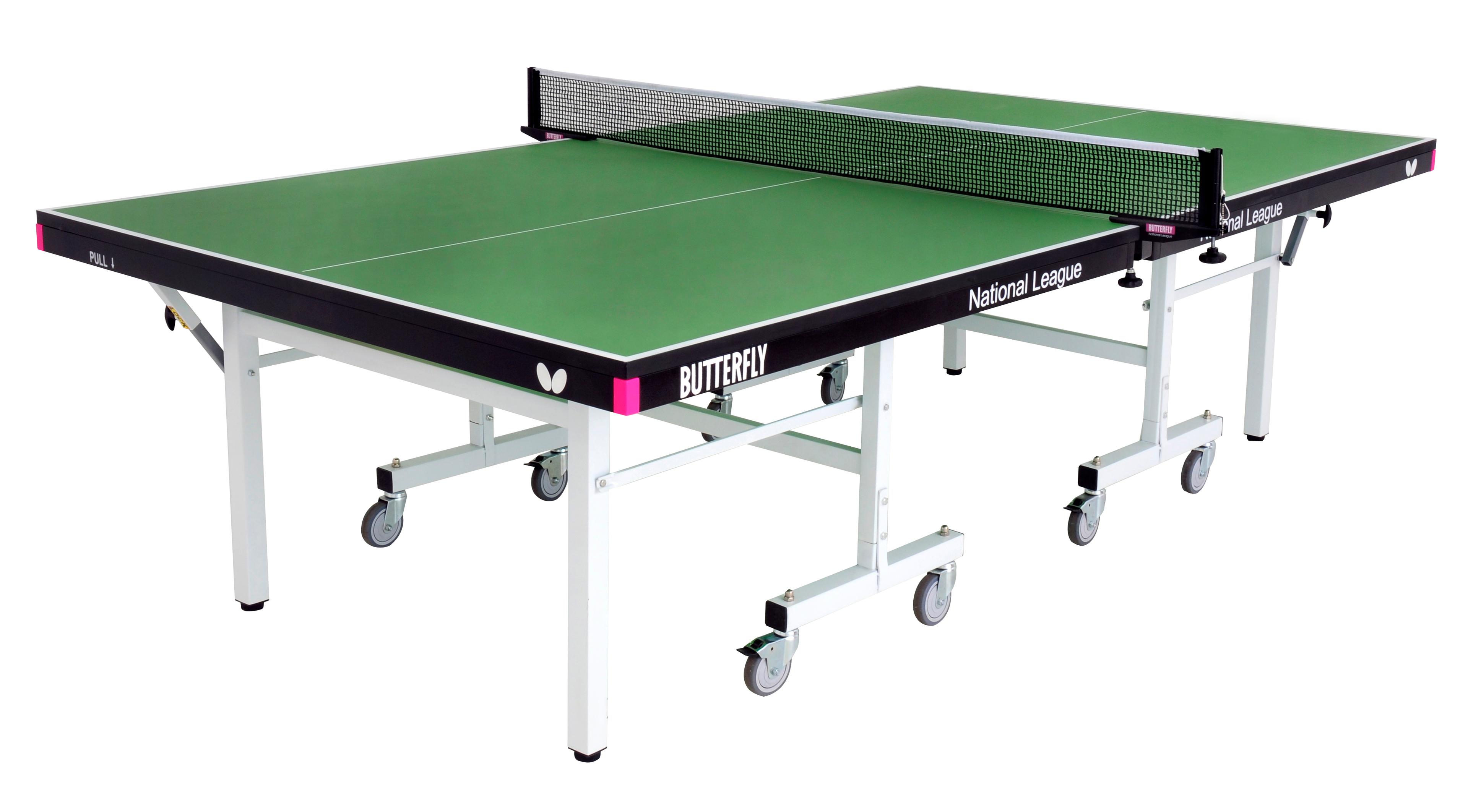 Butterfly National League Table Tennis Table - Green - 25mm