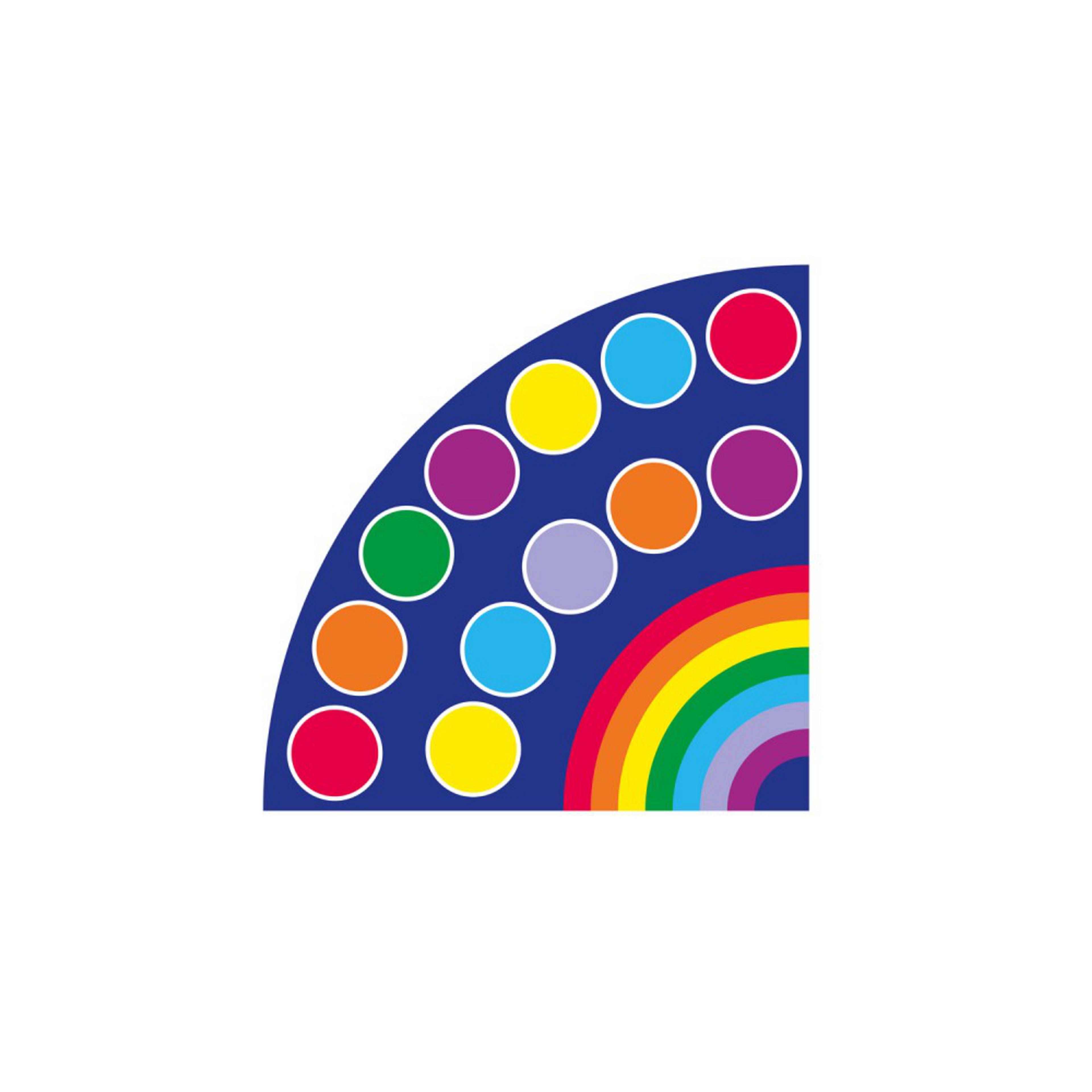 Kit for Kids Rainbow Corner Placement Carpet