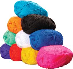 Double Knit Yarn - Assorted - Pack of 10