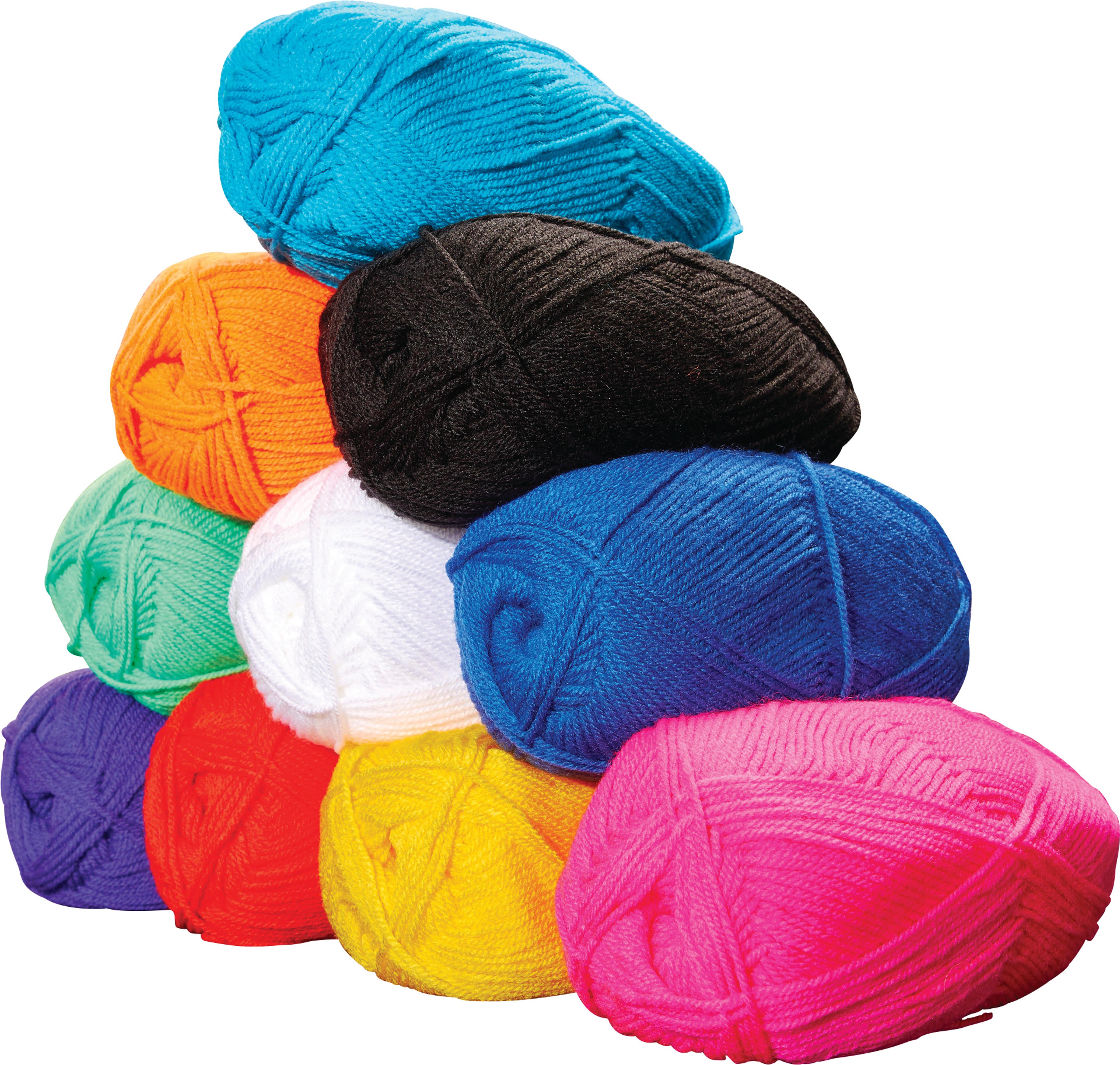 Double Knit Yarn - Assorted - Pack of 10