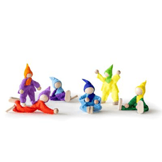 MagicWood Toys Felt Elves - Pack of 6