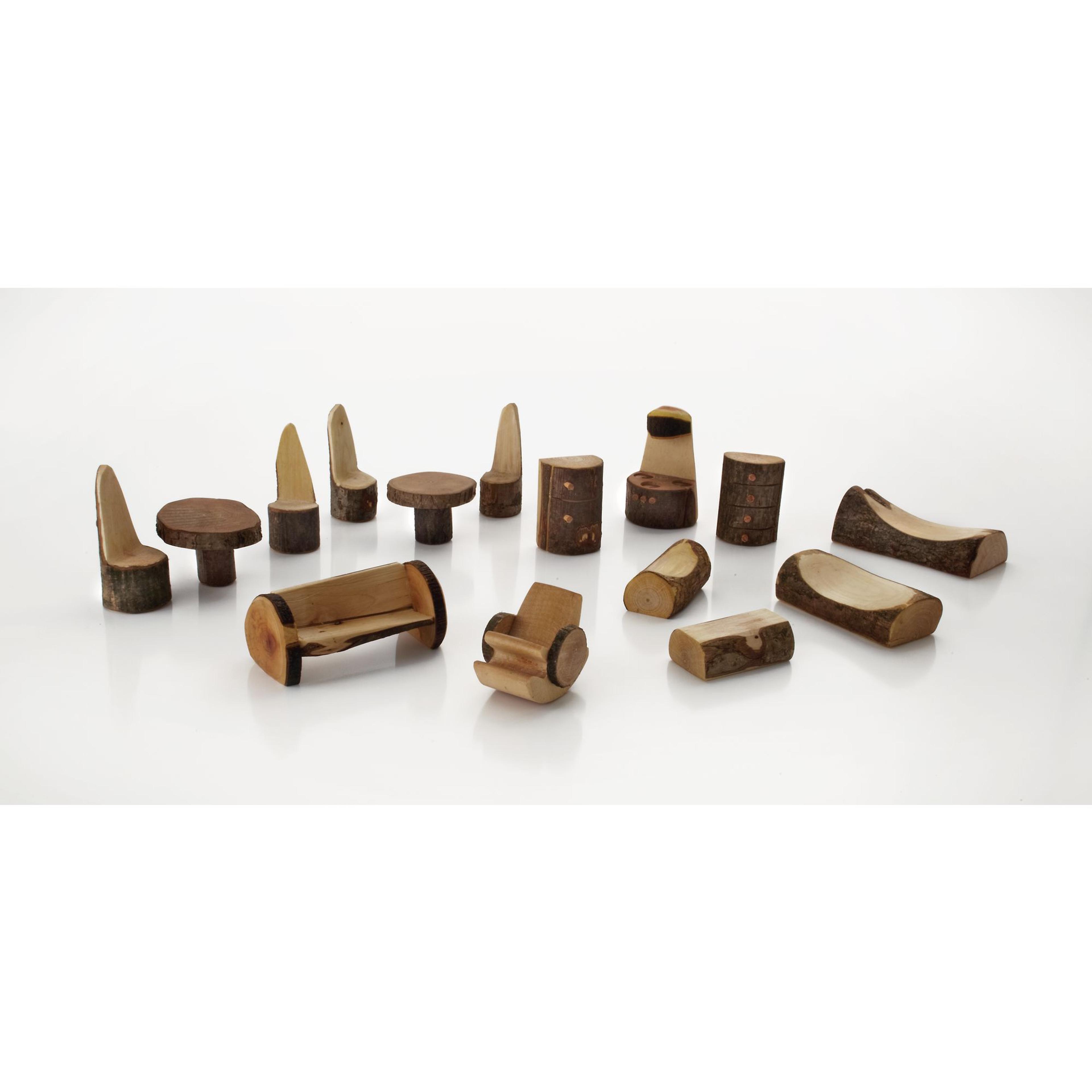 MagicWood Toys Fairy and Elf Furniture - Pack of 15