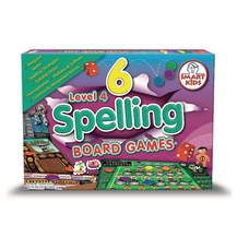 6 Spelling Board Games - Level 4