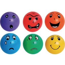 Findel Everyday Emotion Face Balls - Assorted - Pack of 6