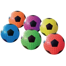 Dimple Soccer Balls - Assorted - Pack of 6