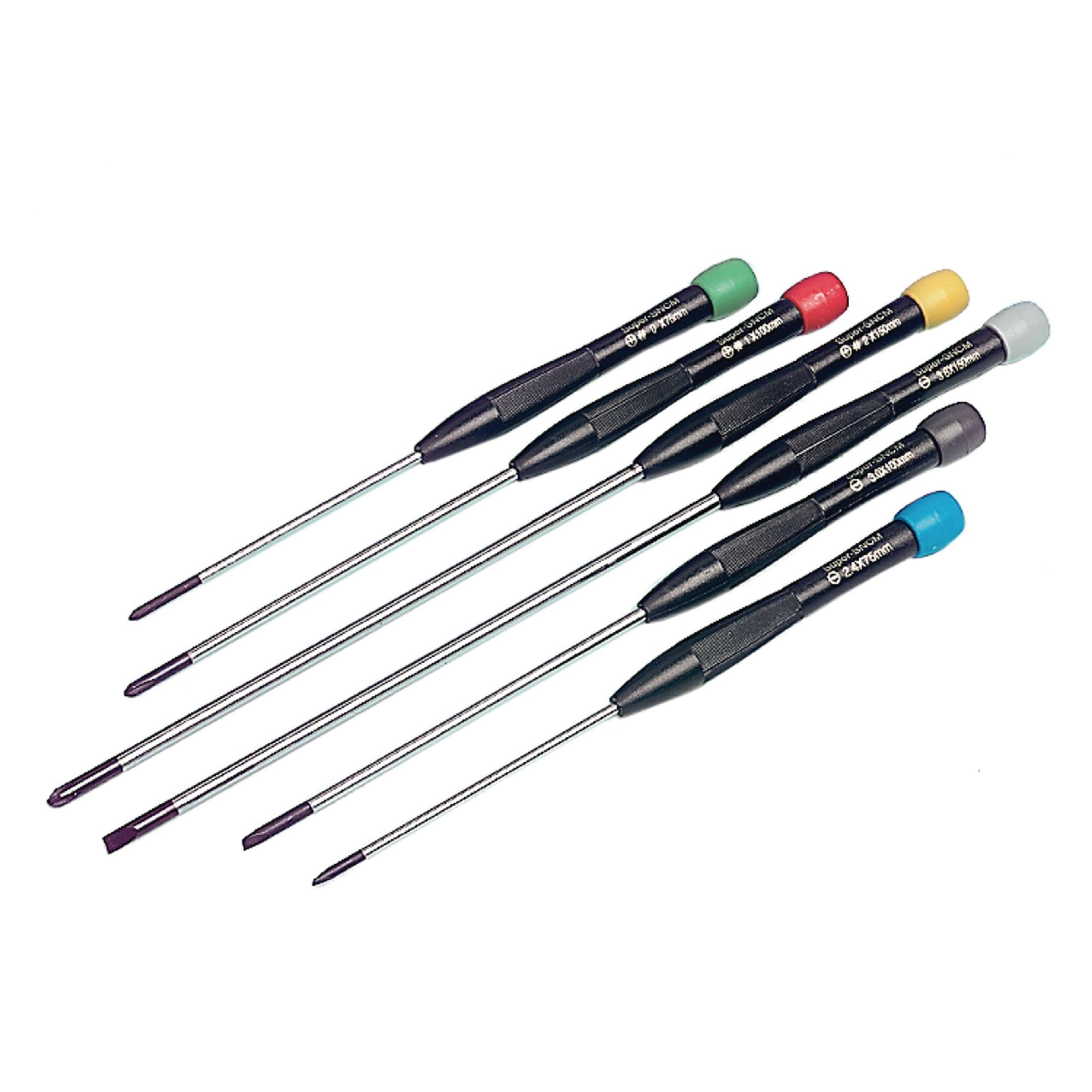 Precision Screwdriver Set - 6 Piece (Long Shaft)
