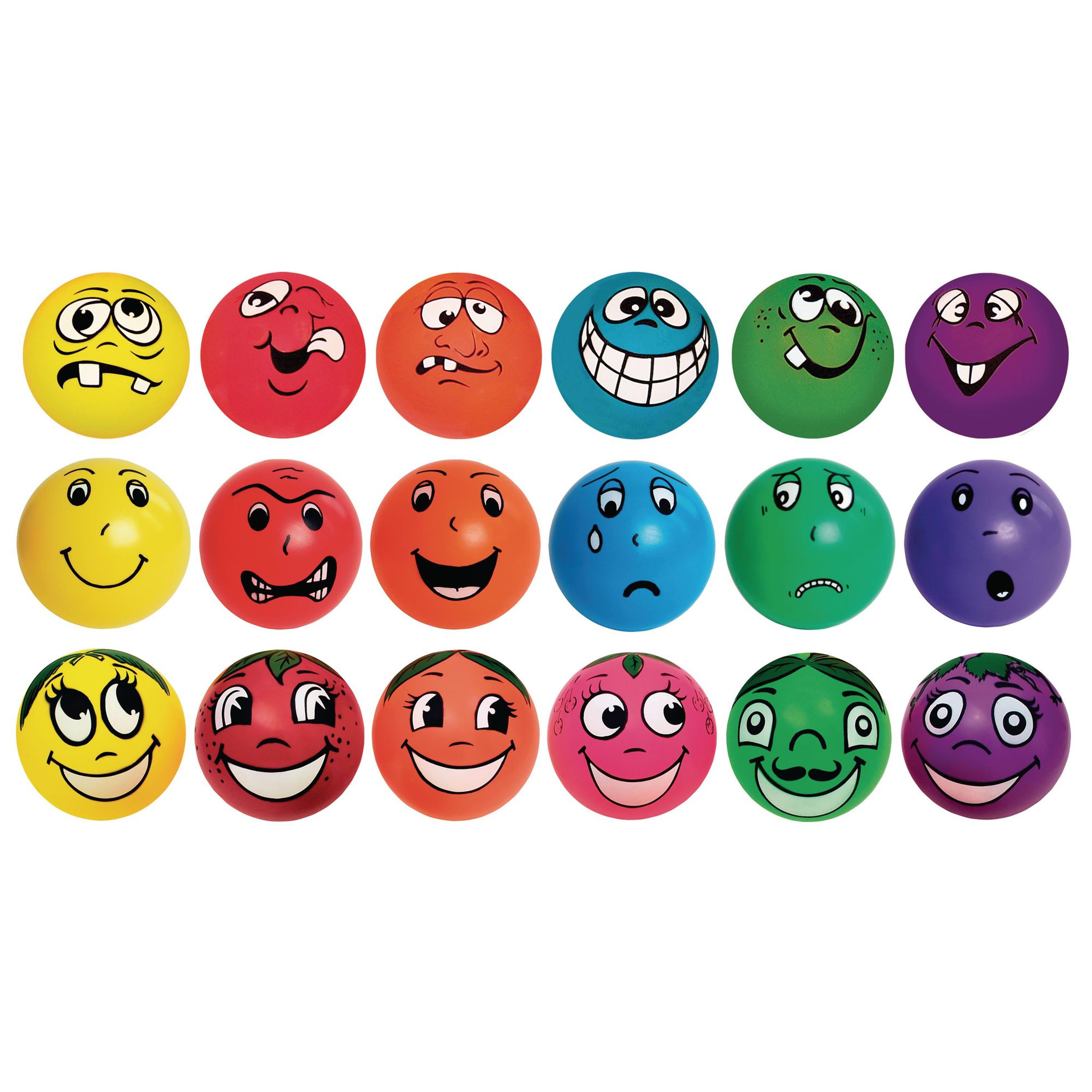 Findel Everyday Face Balls - Assorted - Pack of 18