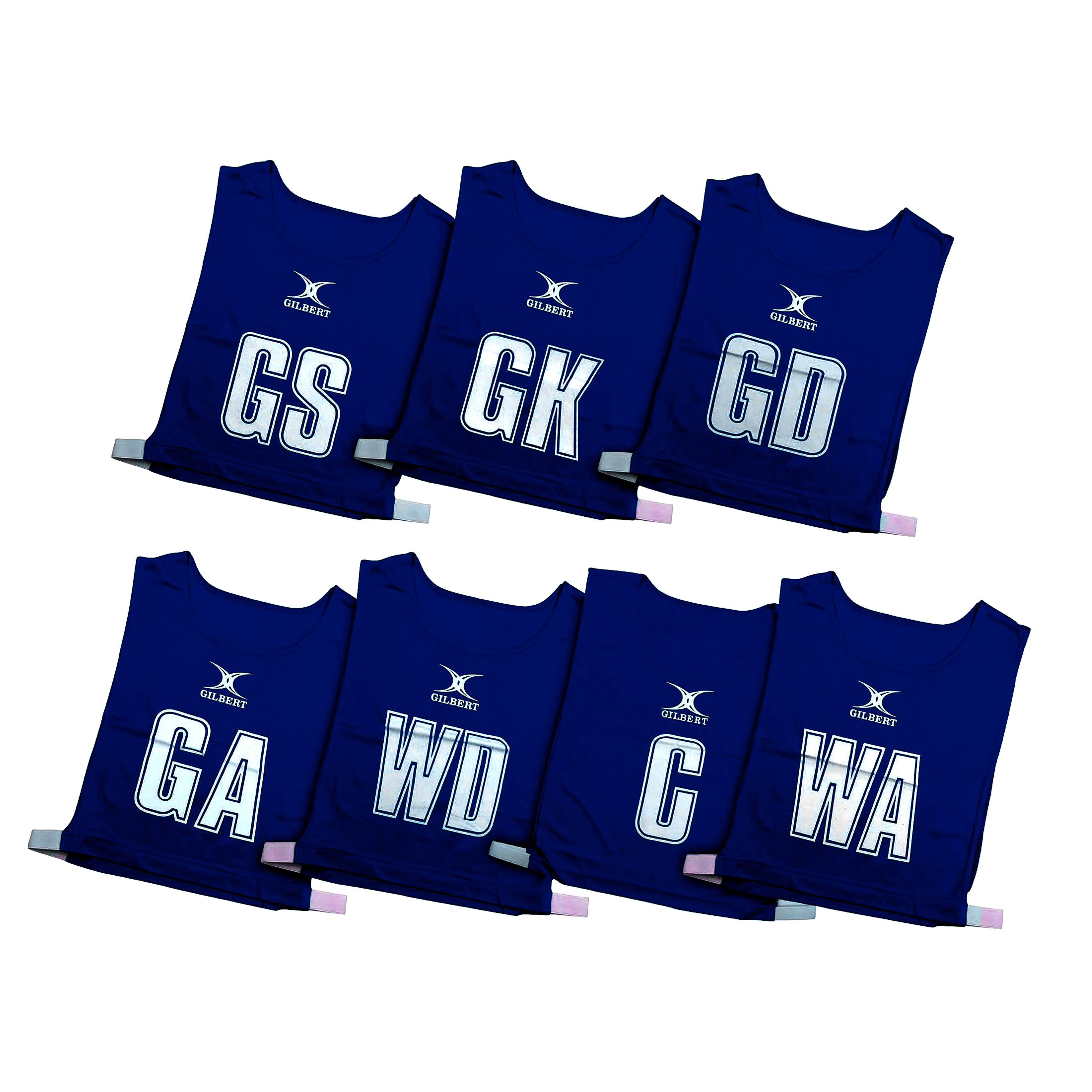 Gilbert Netball Bib - Navy - Medium - Pack of 7