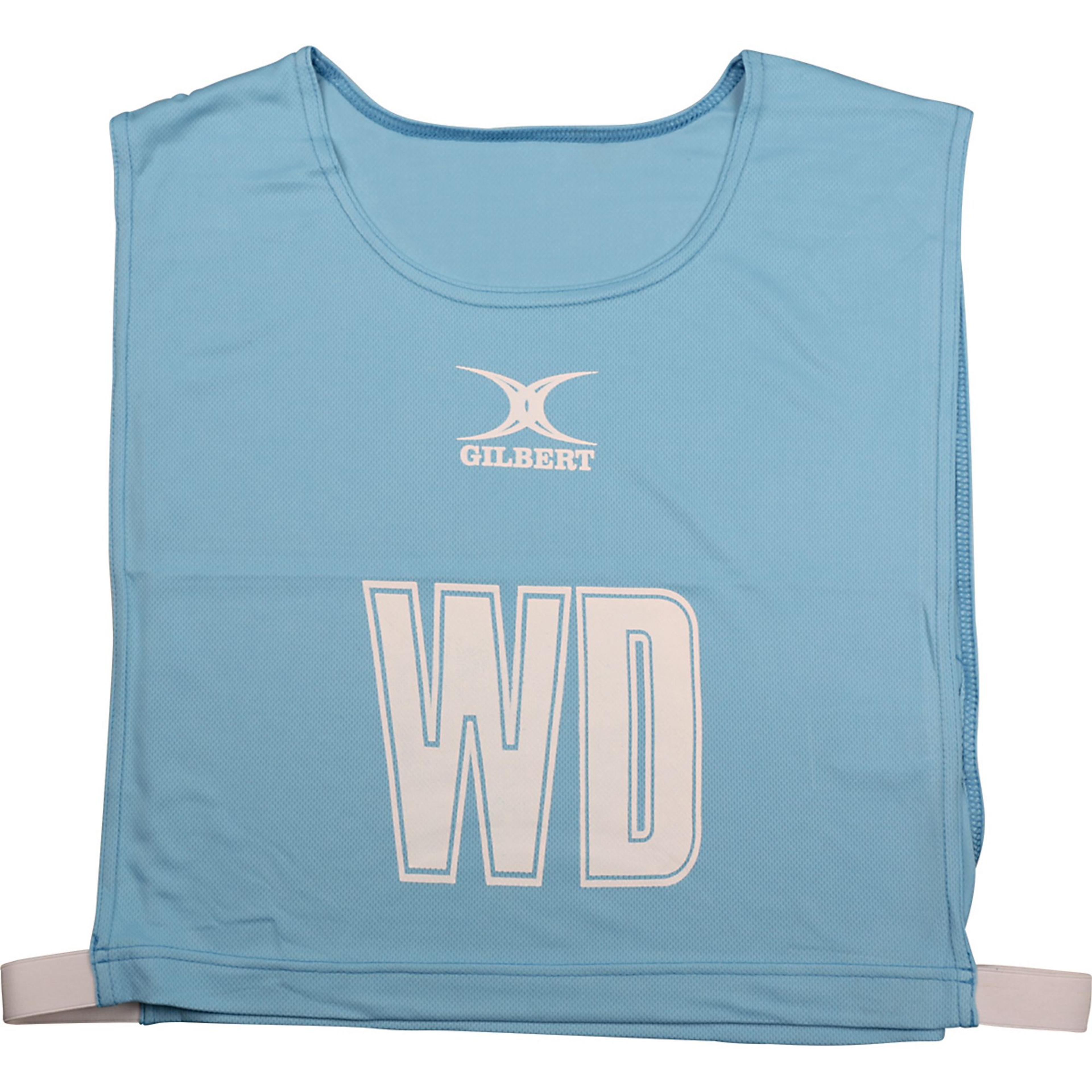 Gilbert Netball Bib - Sky - Medium - Pack of 7