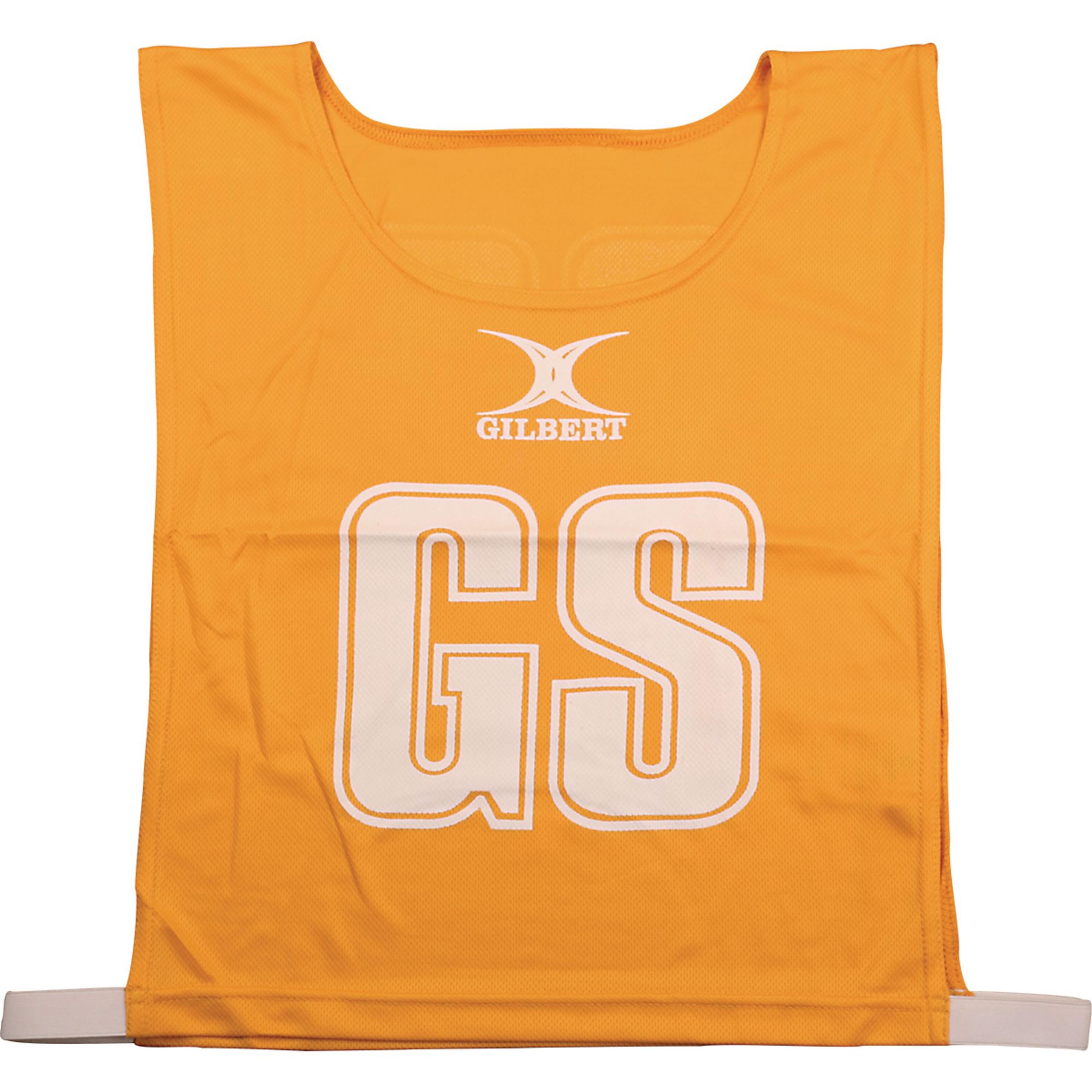 Gilbert Netball Bib - Amber - Medium - Pack of 7