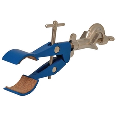 Clamp - Two Prong Cork Lined on Swivel Bosshead