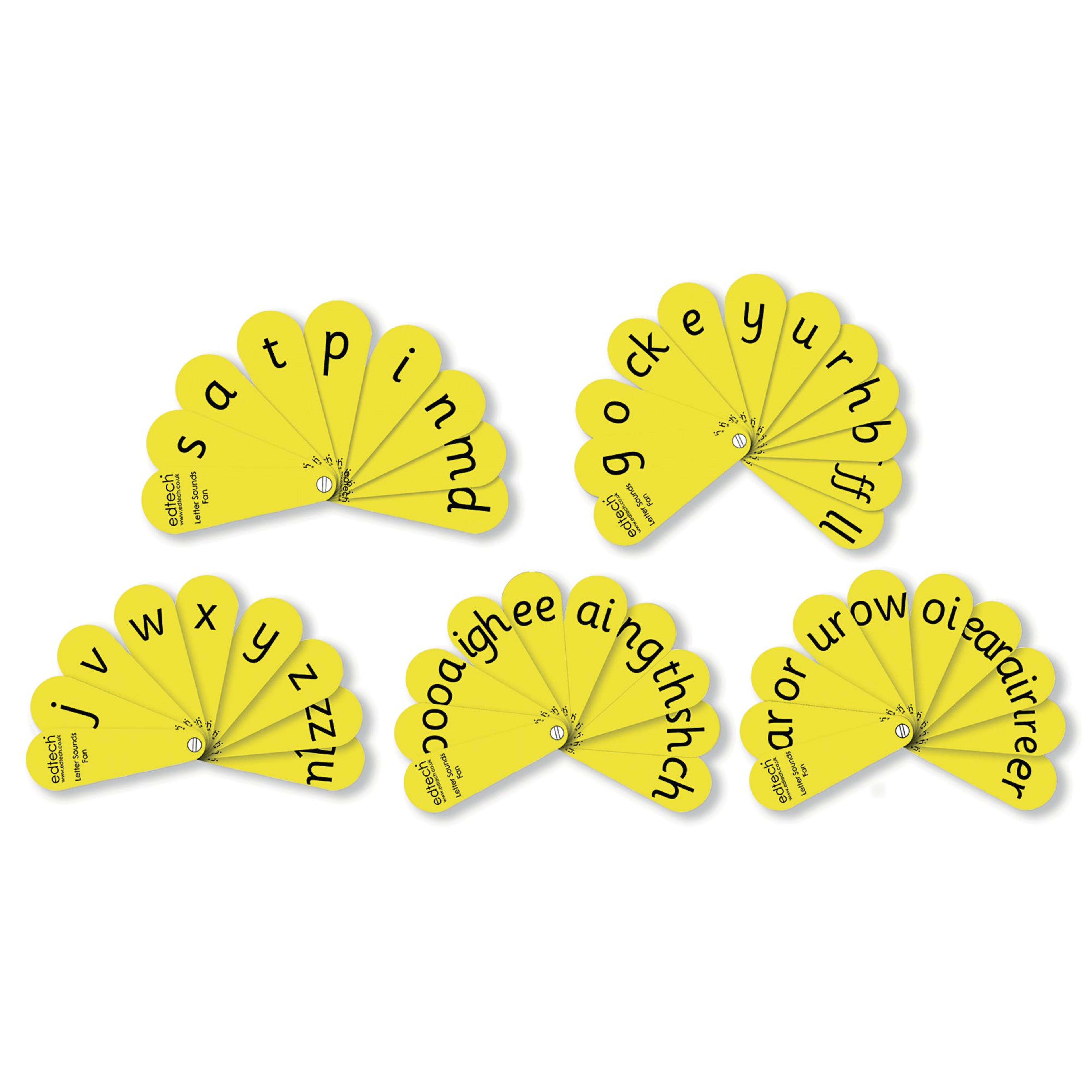 Edtech Phonic Fans - Pack of 5