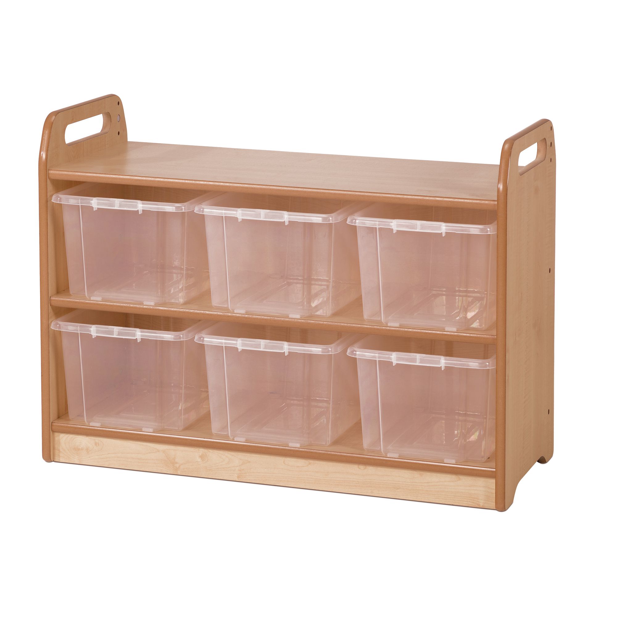 Display Unit with Mirror - Clear Baskets