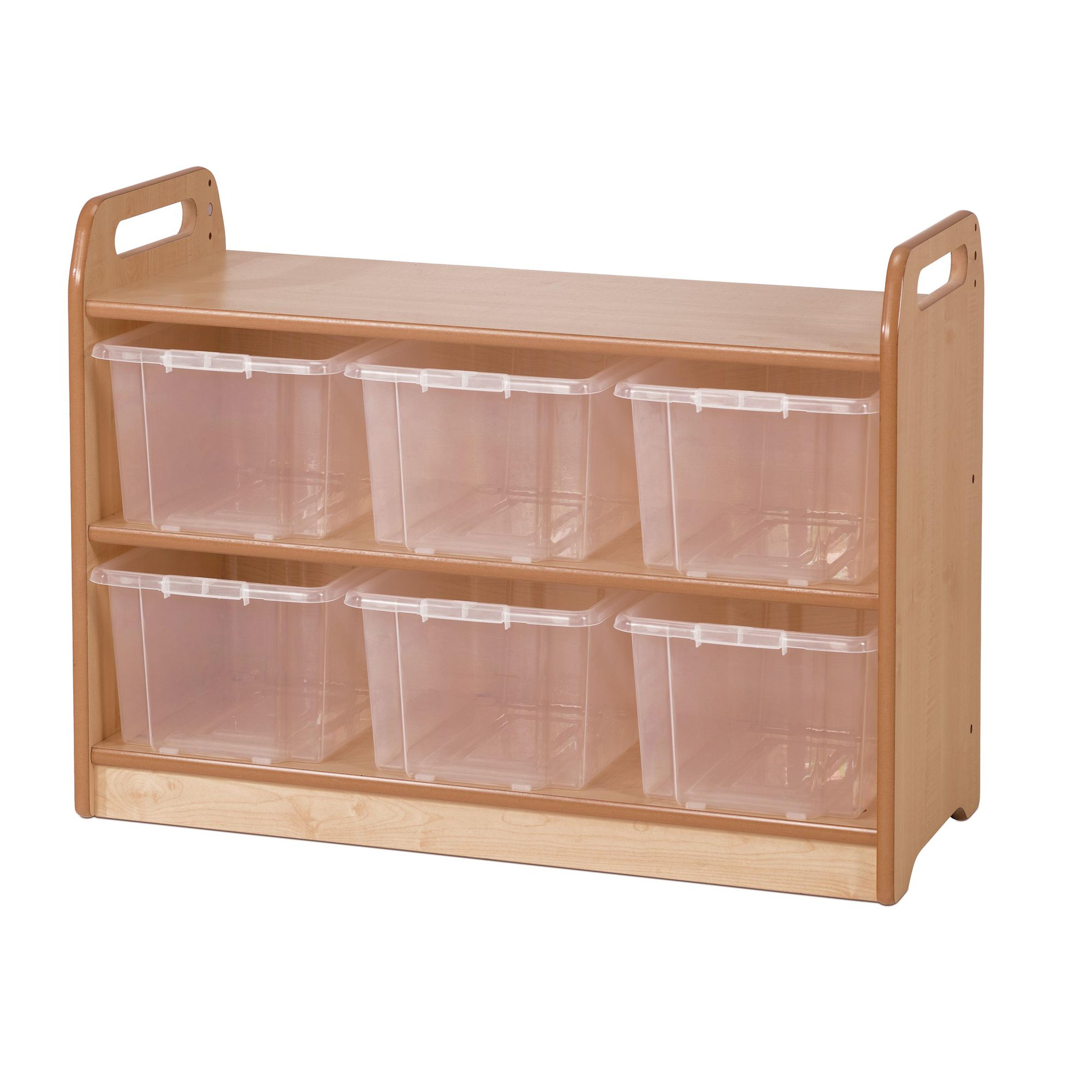 Millhouse Display Unit With Mirror with Clear Tubs