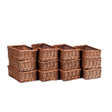 Millhouse Small Wicker Baskets - pack of 12