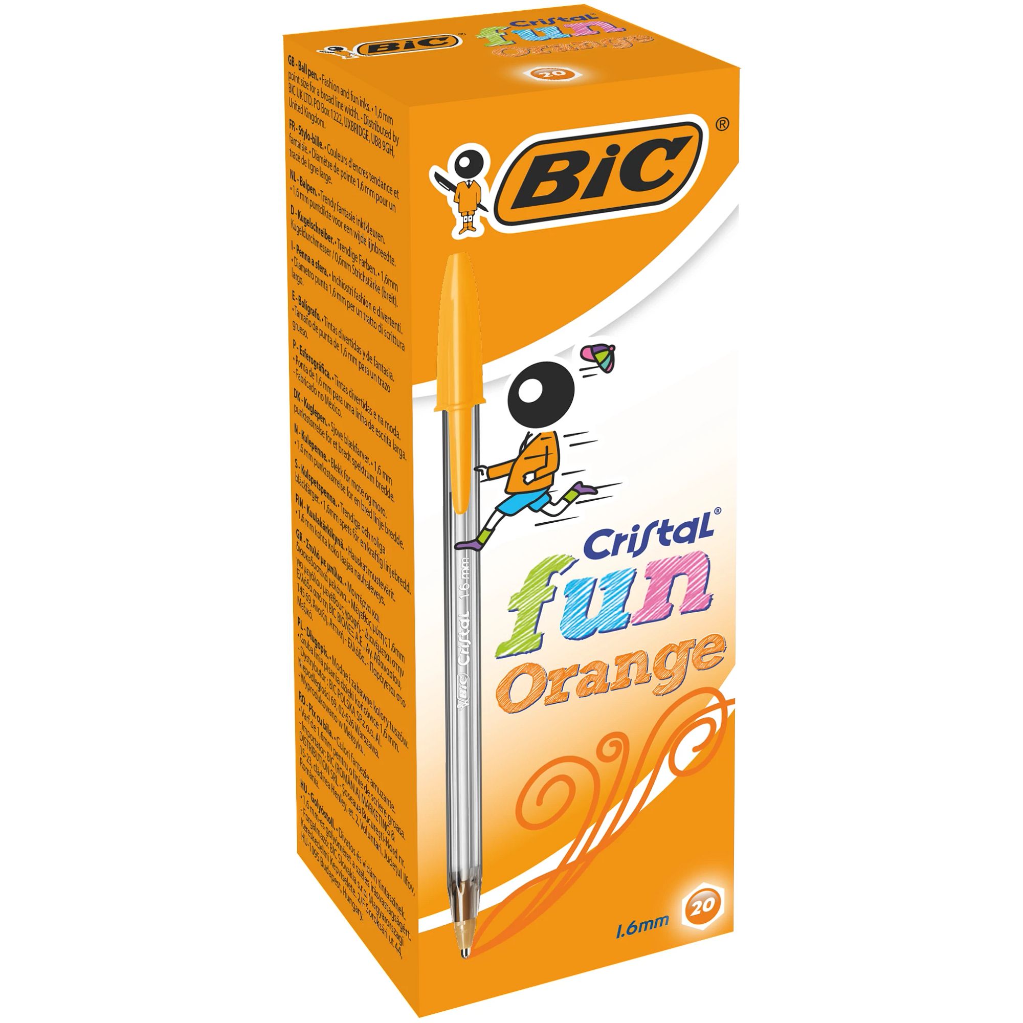 Bic Cristal Fun - Orange P20