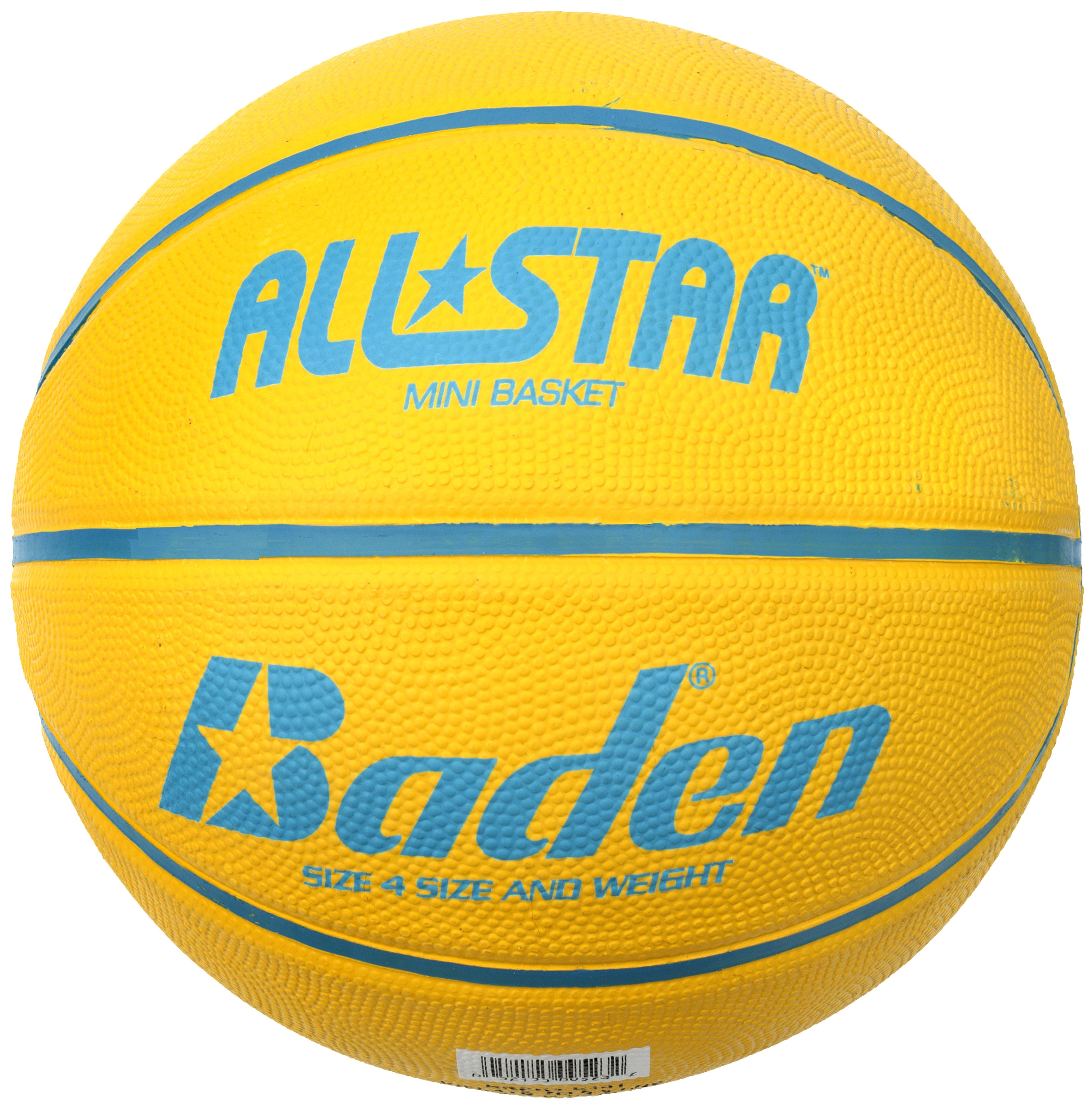 Baden All Star Basketball - Yellow/Blue - Size 4