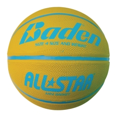 Baden All Star Basketball - Yellow/Blue - Size 4