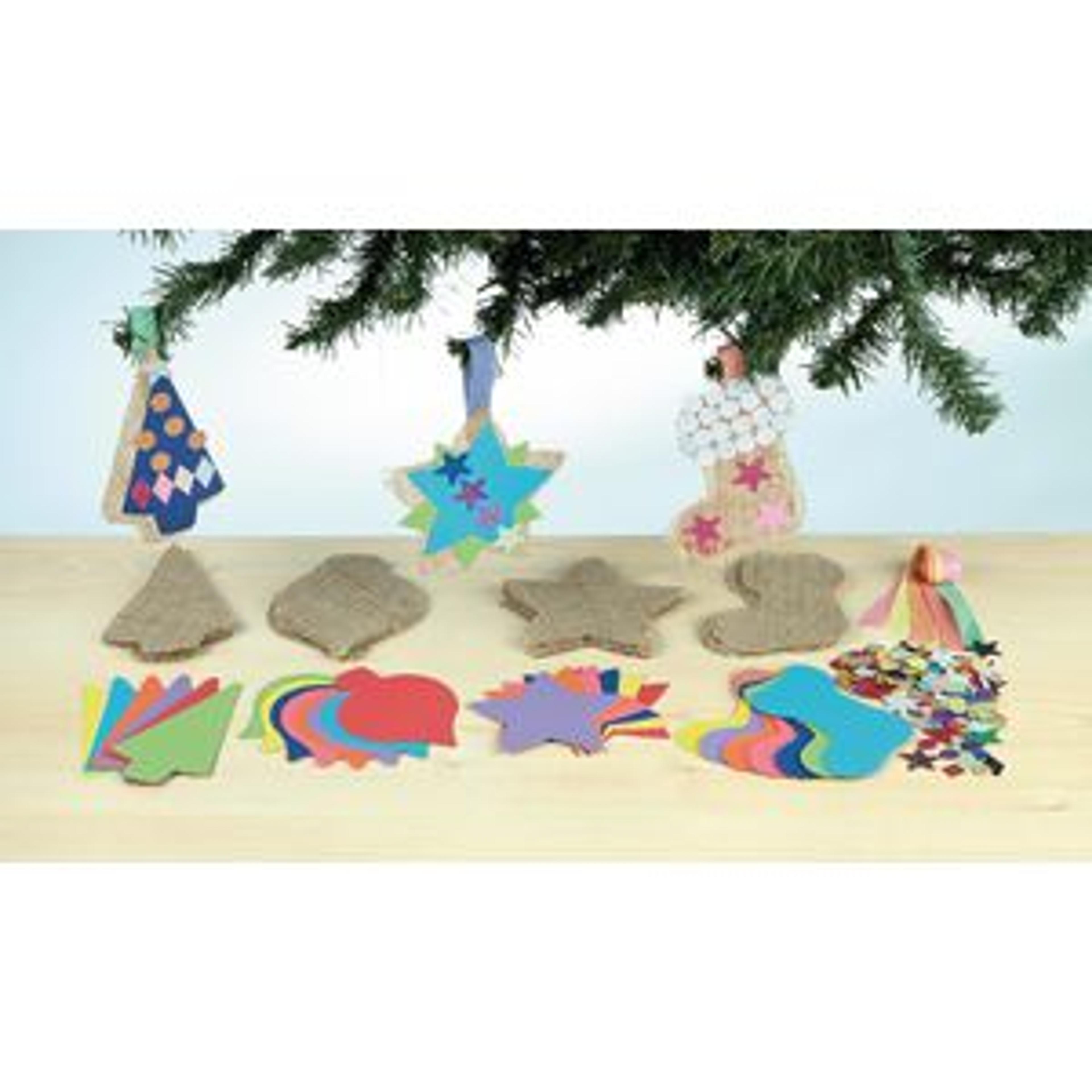 Hessian Festive Decorations - Pack of 30