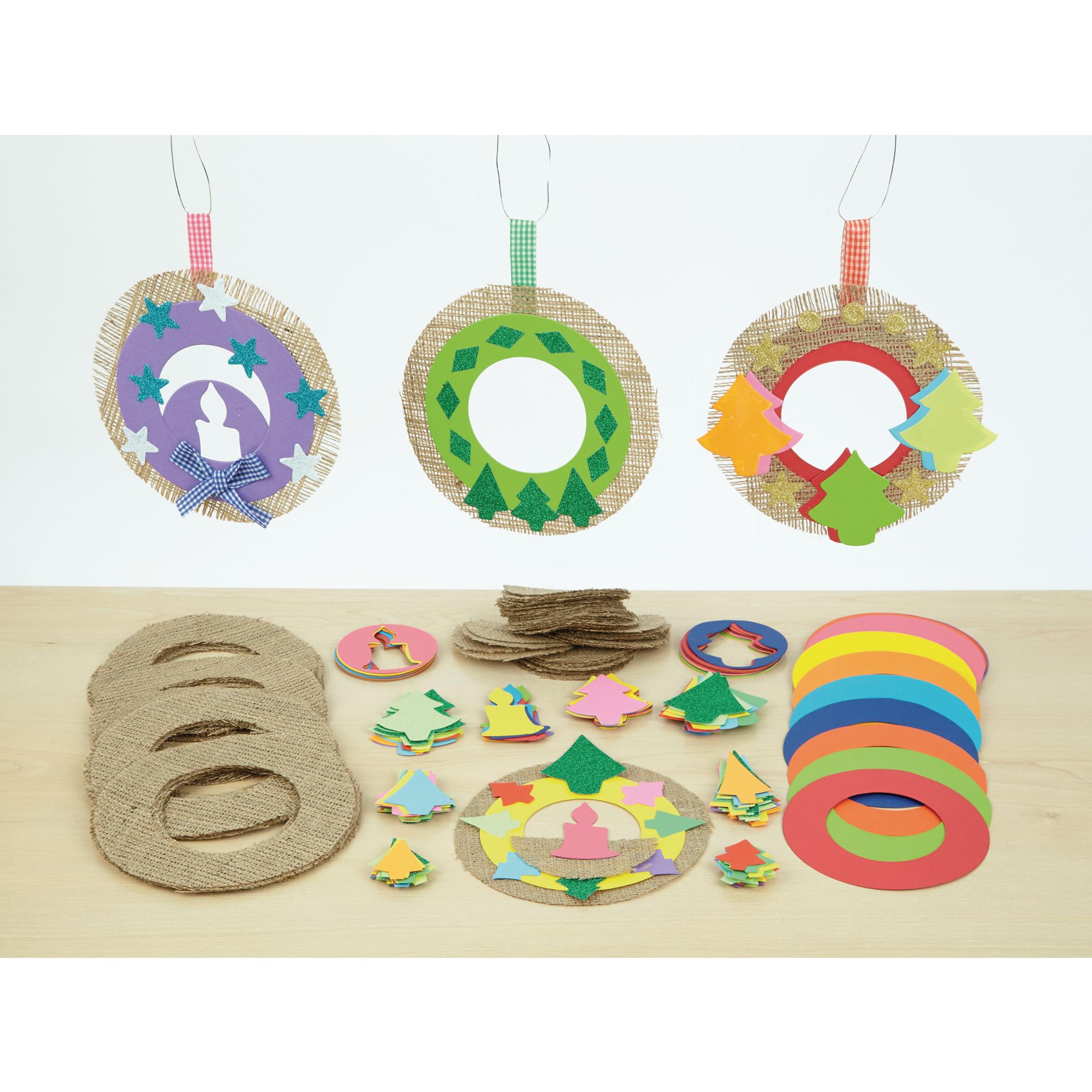 Hessian Wreaths - Pack of 30
