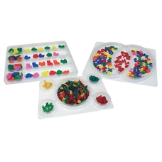 educational advantage Clear Sorting Trays - Pack of 3