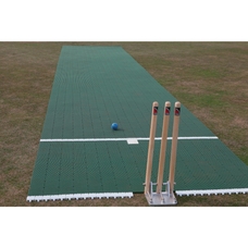 Flicx Cricket Match Pitch Practice Bat End - Green - 7.5 x 1.6m