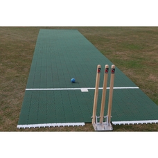 Flicx Cricket Match Pitch - Green - 16.12 x 1.8m (Junior)