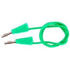 4mm Stackable Plug Leads Economy: Green, 500mm - Pack of 5