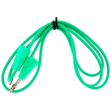 4mm Stackable Plug Leads Economy: Green, 1000mm - Pack of 5