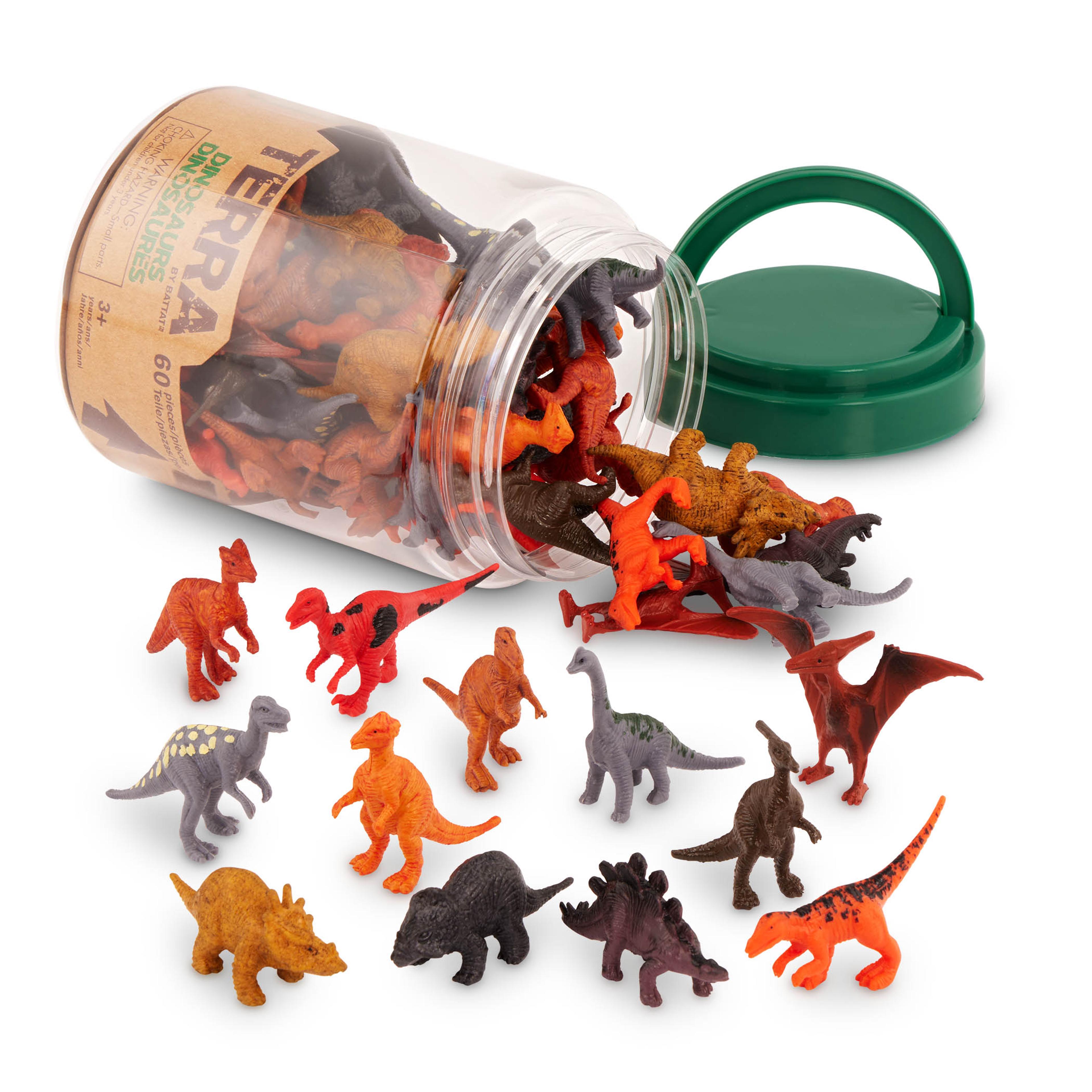 Terra by battat Miniature Dinosaurs in a Tube - Pack of 60