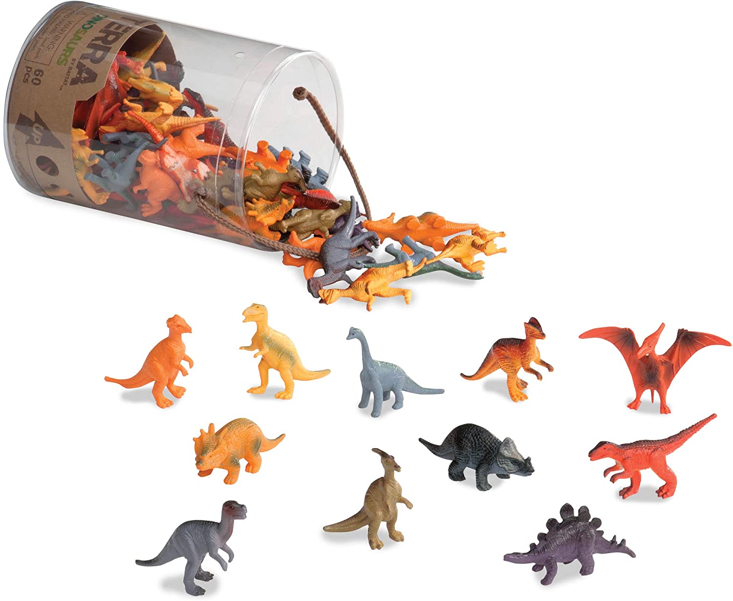 HE1546036 - battat Miniature Dinosaurs in a Tube - Pack of 60 | Findel ...