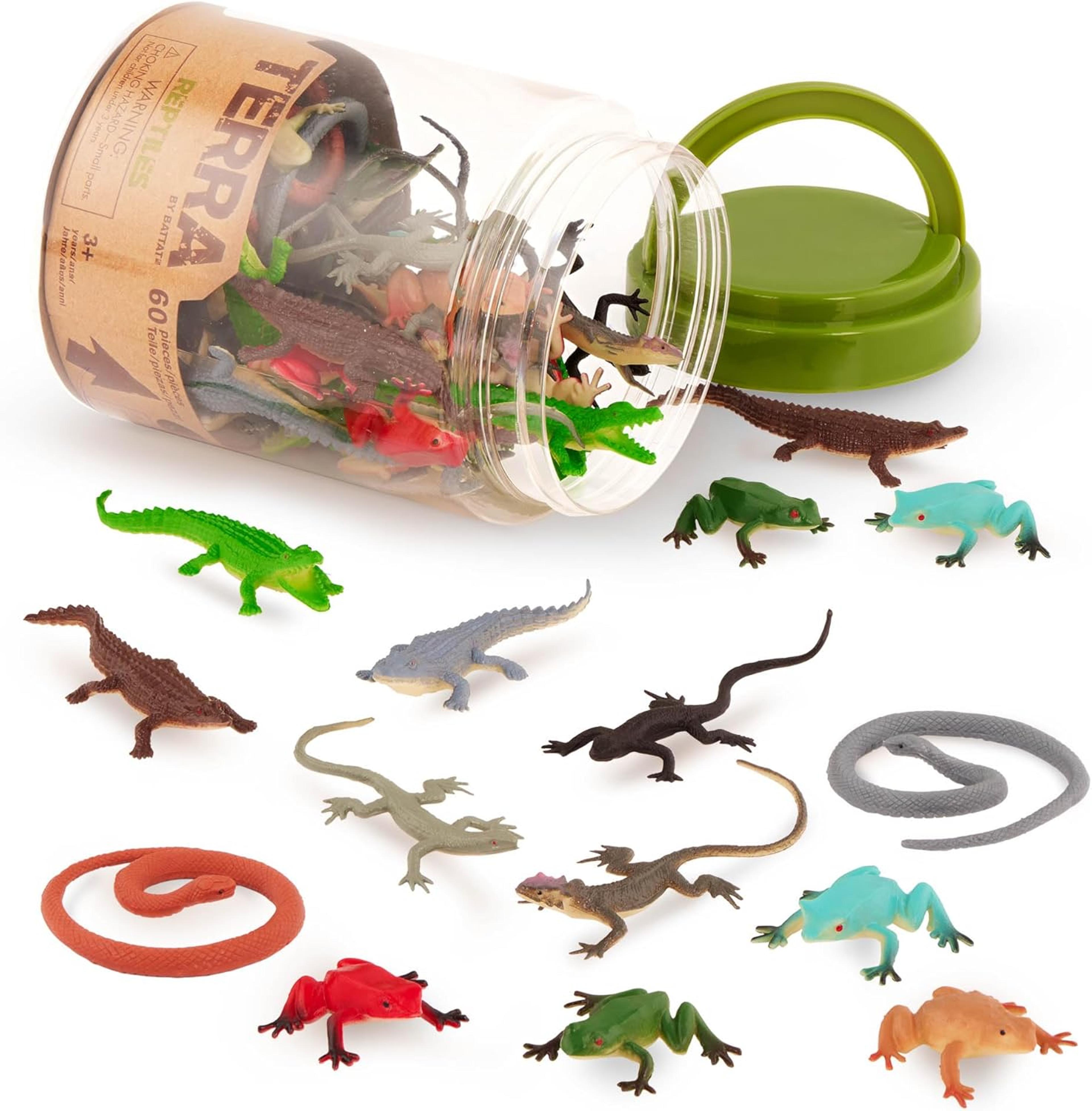 Terra by battat Miniature Reptiles in a Tube - Pack of 60