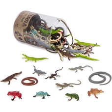Terra by Battat Miniature Reptiles in a Tube - Pack of 60