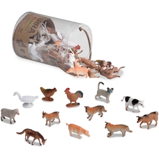 Terra by Battat Miniature Farm Animals in a Tube - Pack of 60