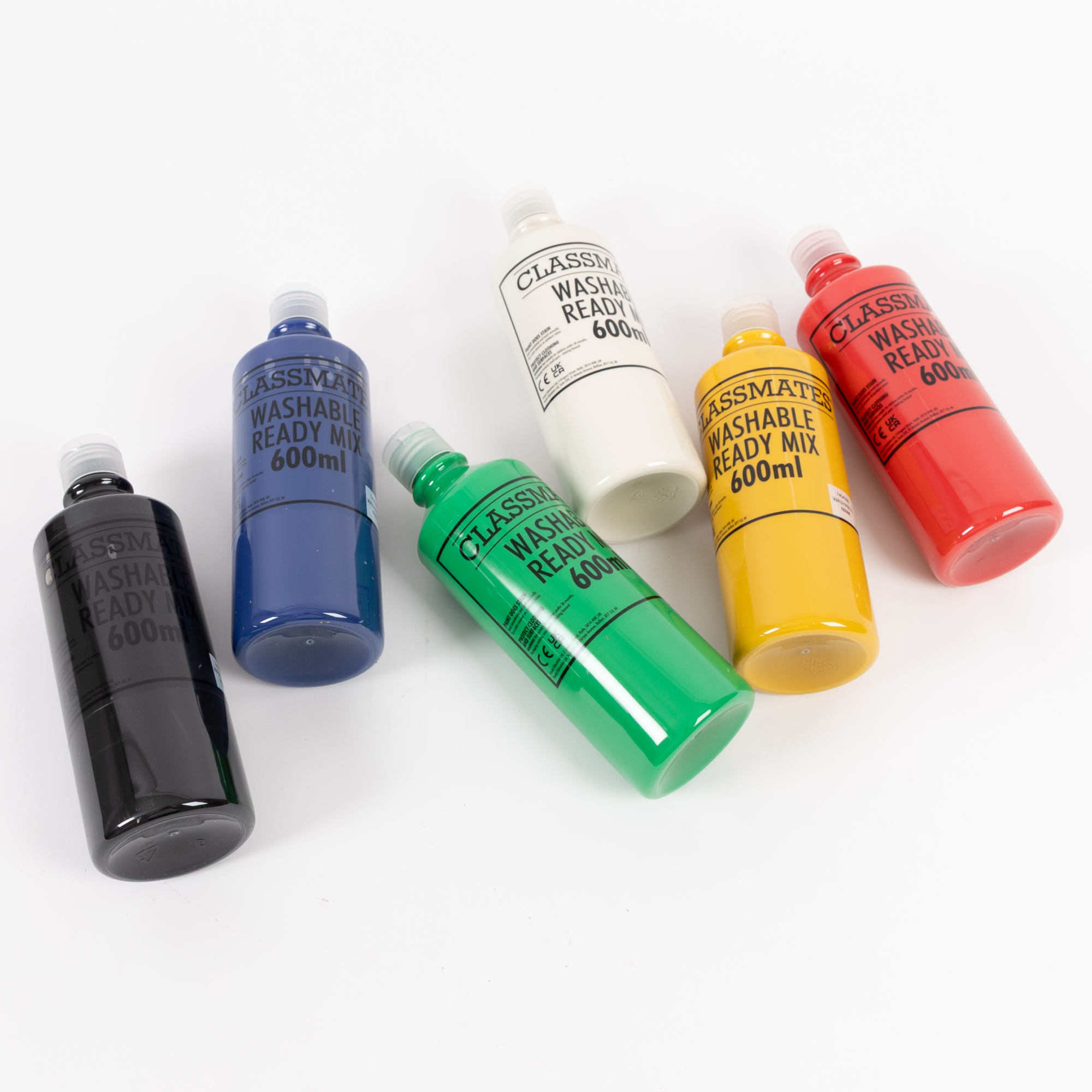 Classmates+Washable+Paint+-+Assorted+-+600ml+-+Pack+of+6