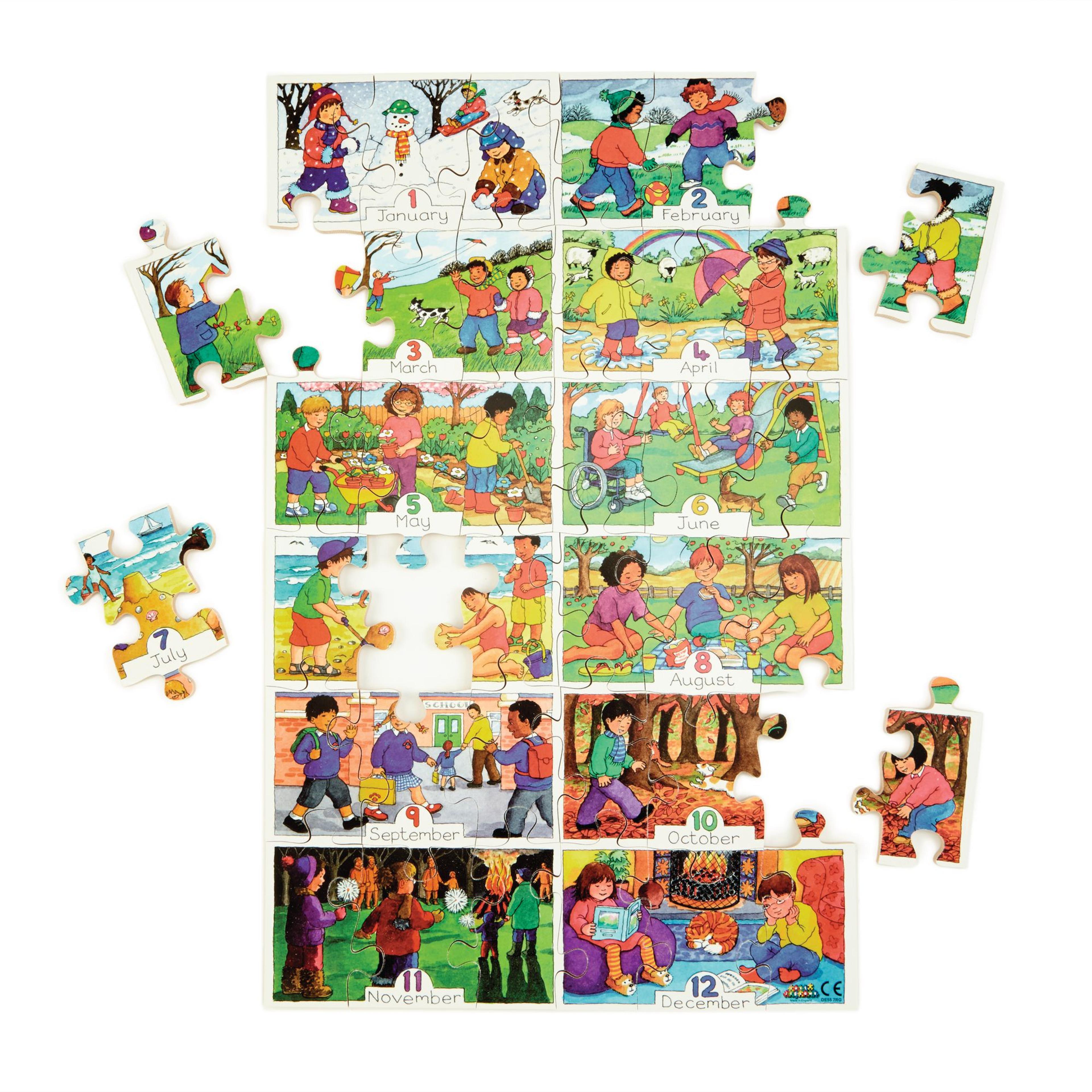 Just Jigsaws Months of the Year Jigsaw