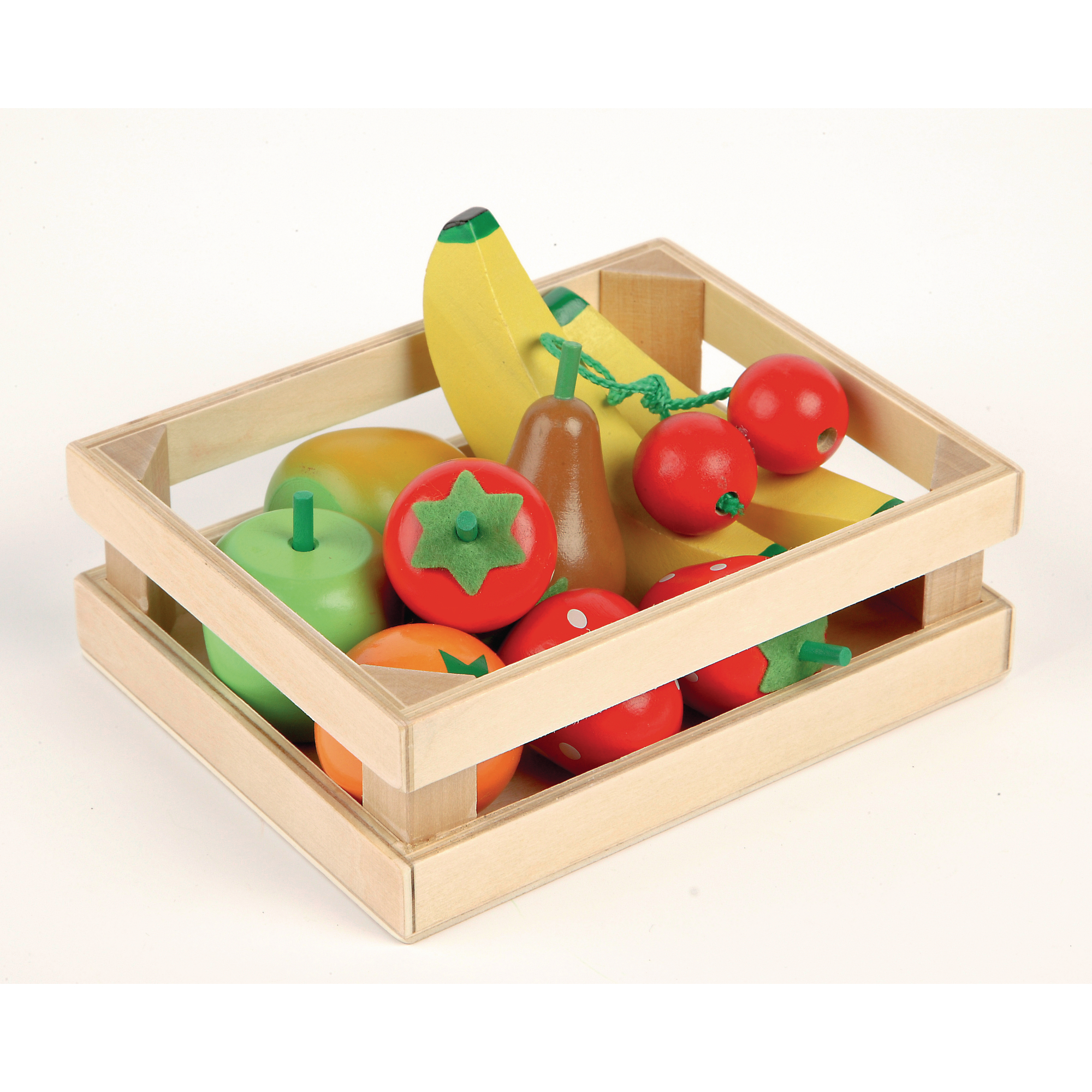 Tidlo Wooden Play Food Cutting Fruits Set Pretend Roleplay Accessories 
