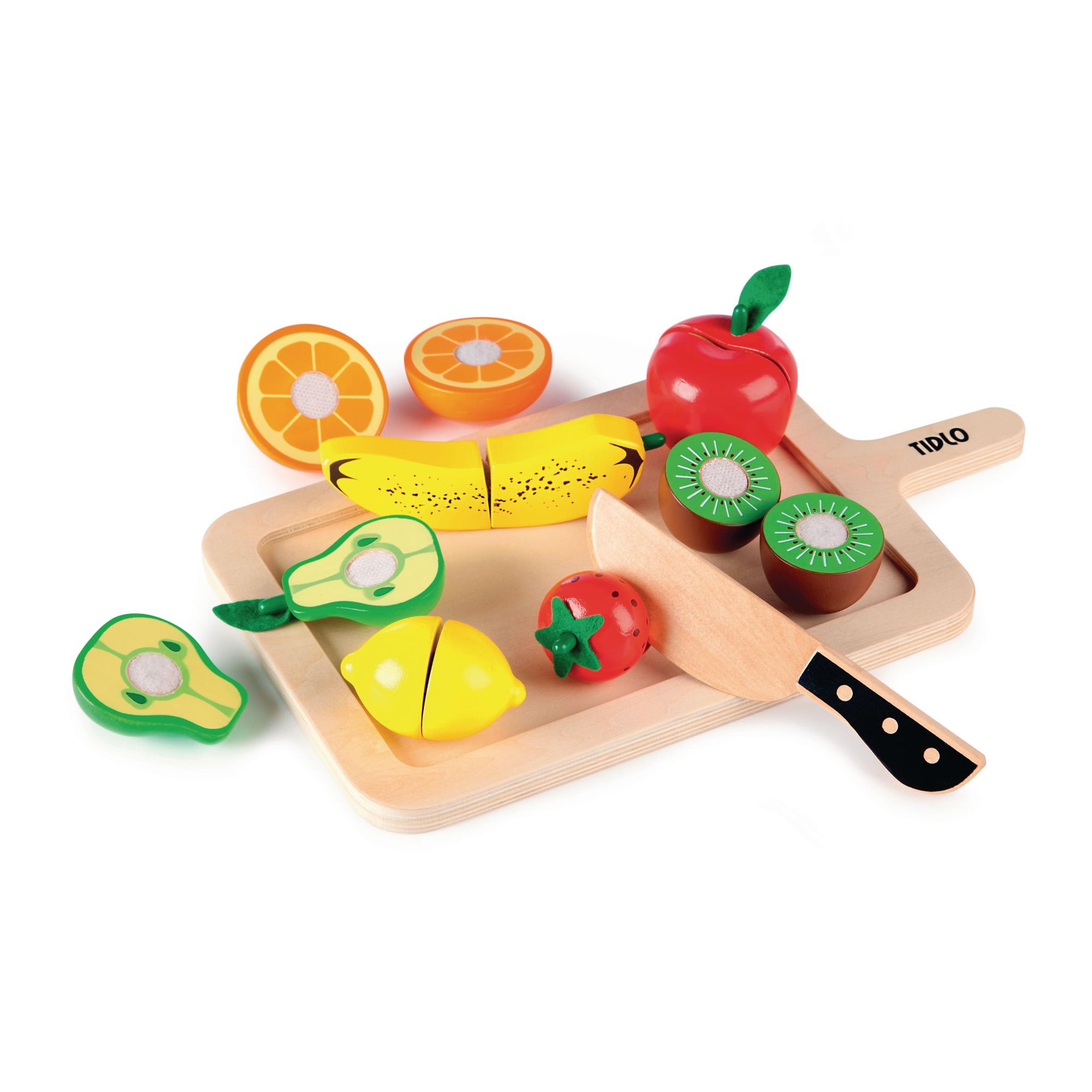 TIDLO Chunky Wooden Cutting Sets - Fruits